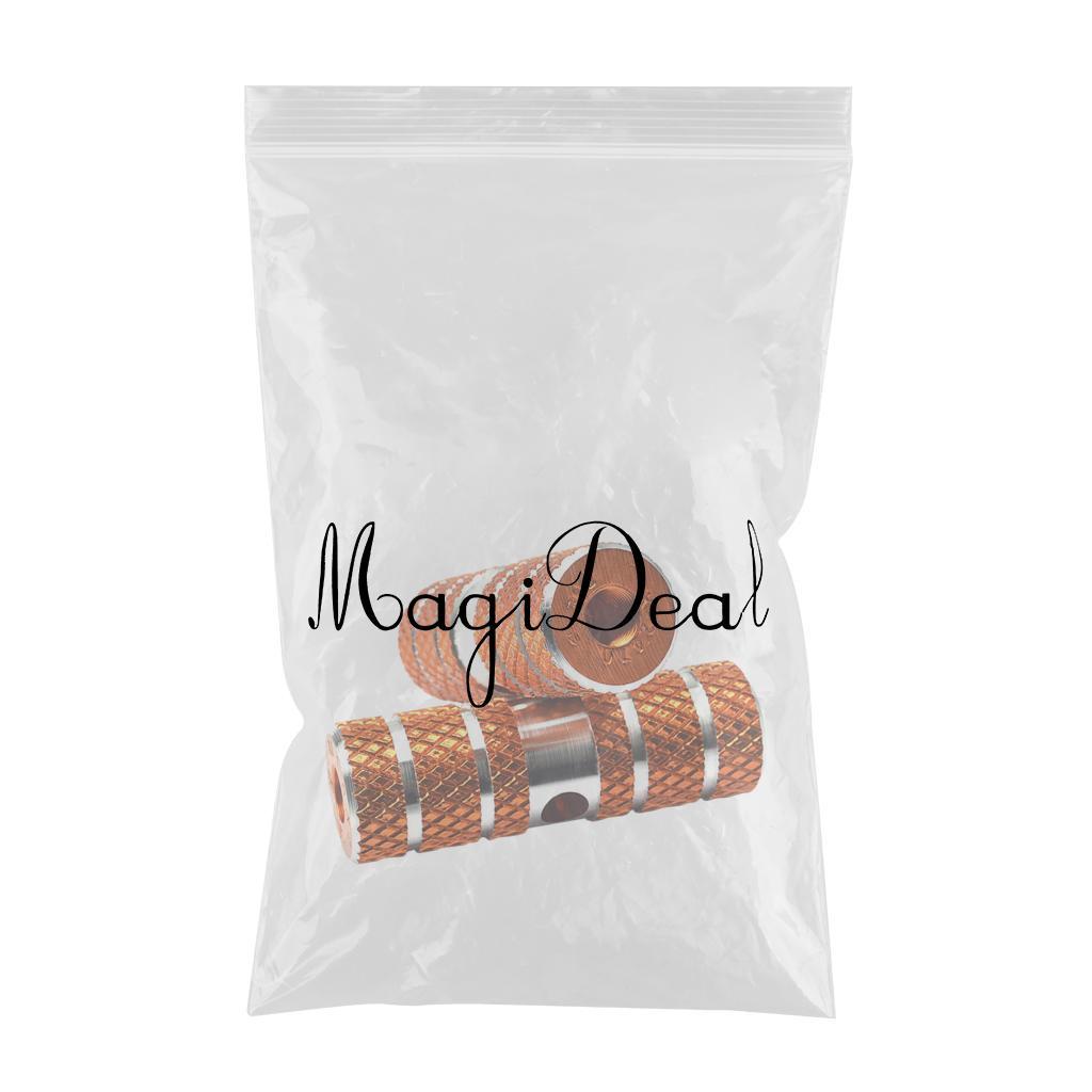 2Pcs Bike Non-slip Pegs for Front Rear Axle Foot Universal Bike Replacement Orange