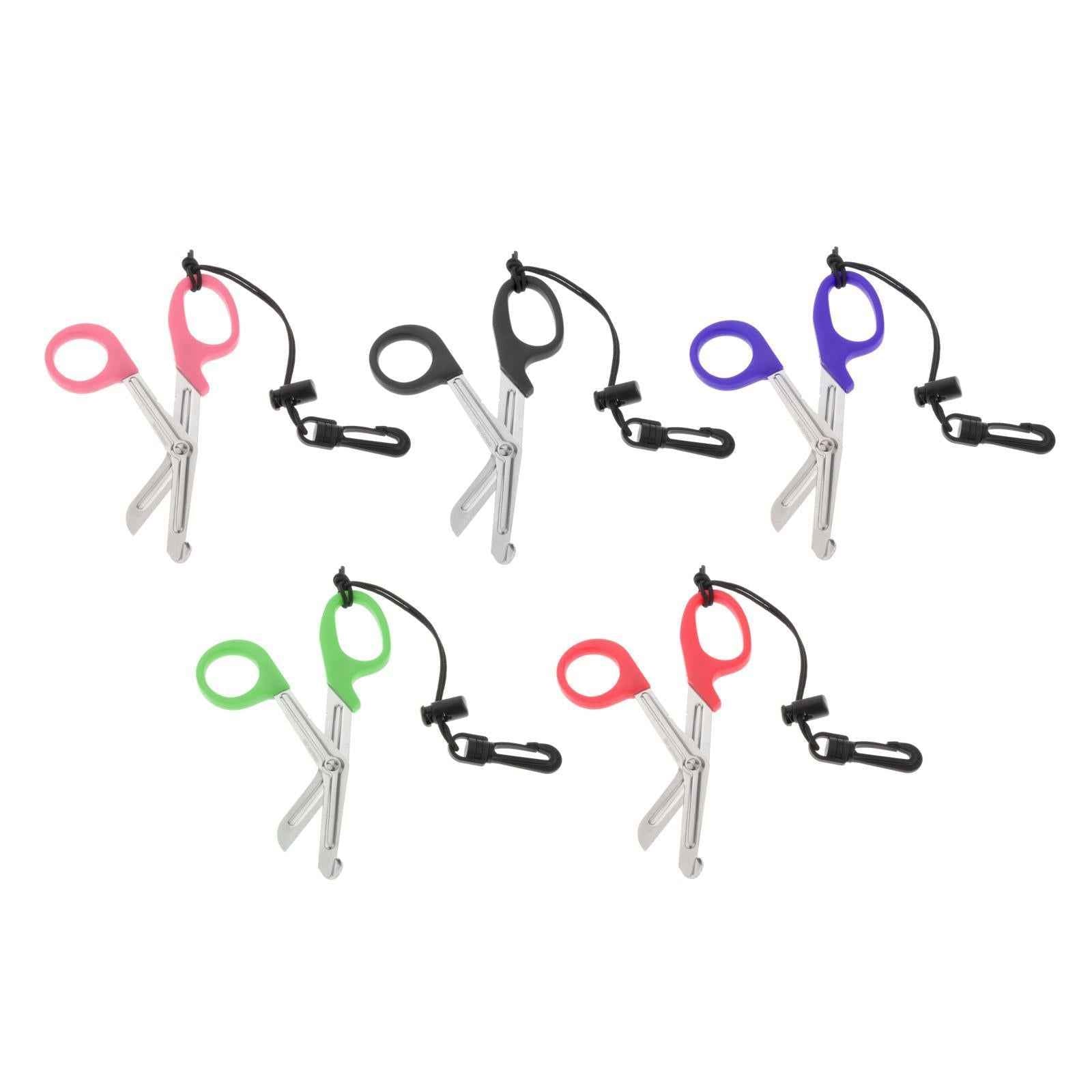 Diving Shears Stainless Steel Sports Underwater Escape Diving Scissors Black