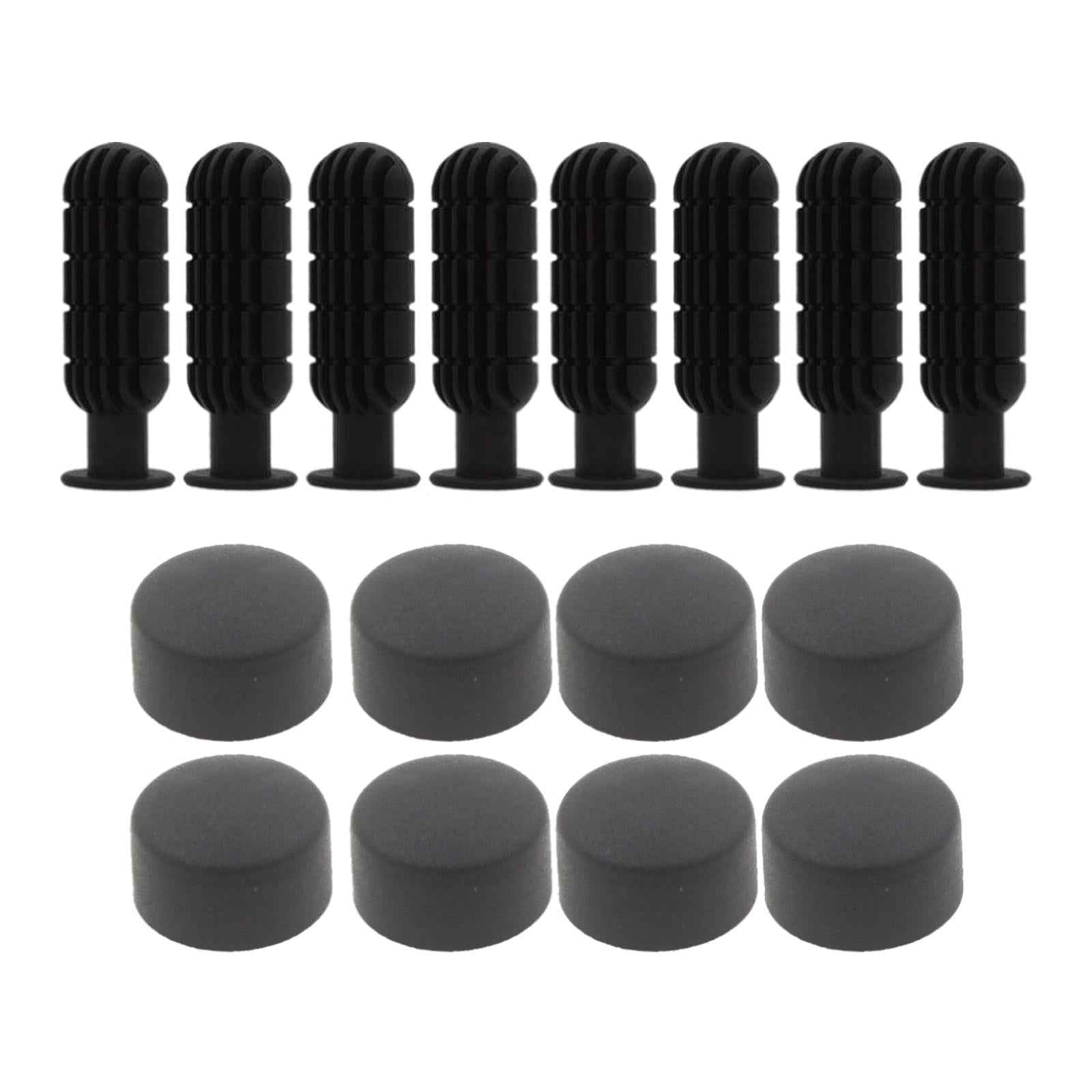 8 Pairs Foosball Replace Table Football Game Handle Grips and End Plugs