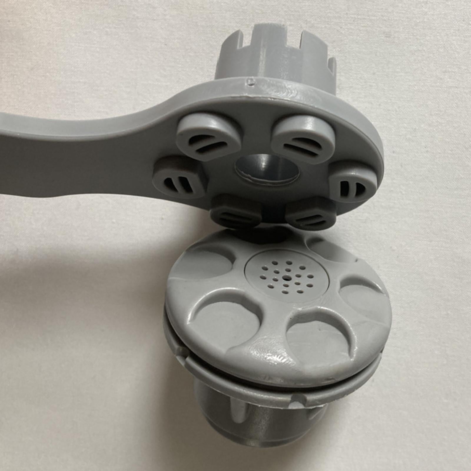2x8 Section Spiral Air Valve Wrench Inflatable Boat Kayak Paddle Board Tool Gray