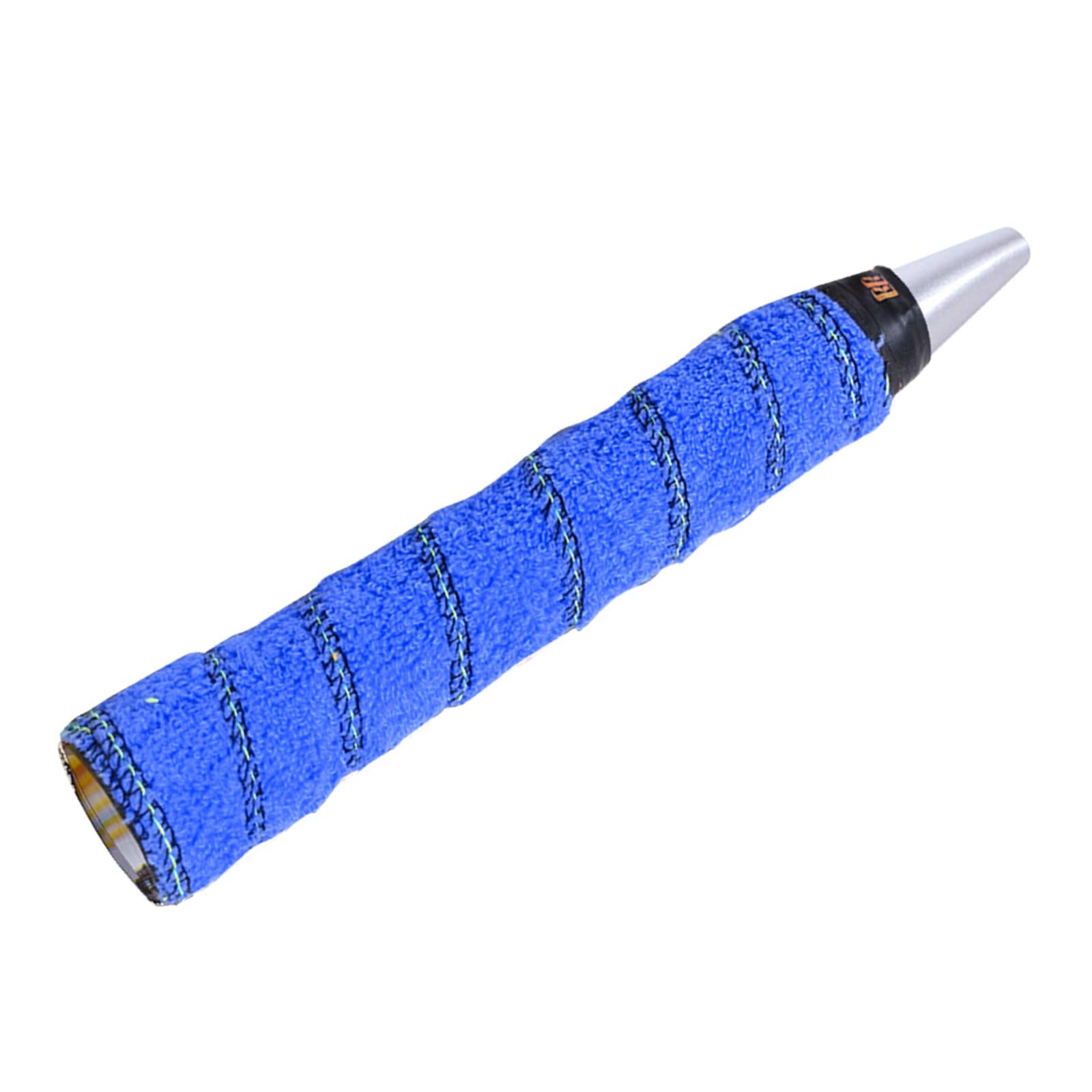 2xCotton Towel Tennis Badminton Racket Grip Wrap Tape Overgrip Non Slip Blue