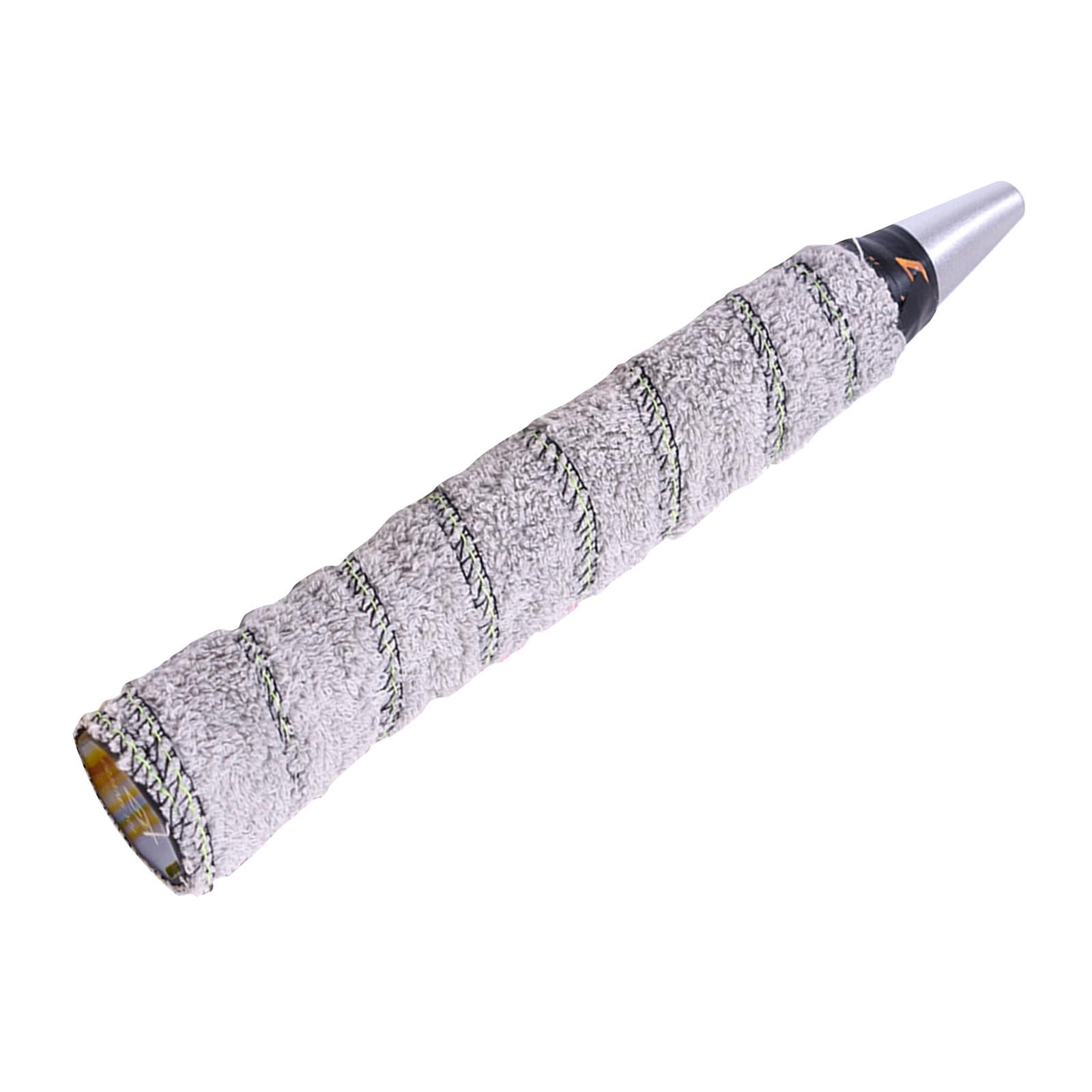 3xCotton Towel Tennis Badminton Racket Grip Wrap Tape Overgrip Non Slip Grey
