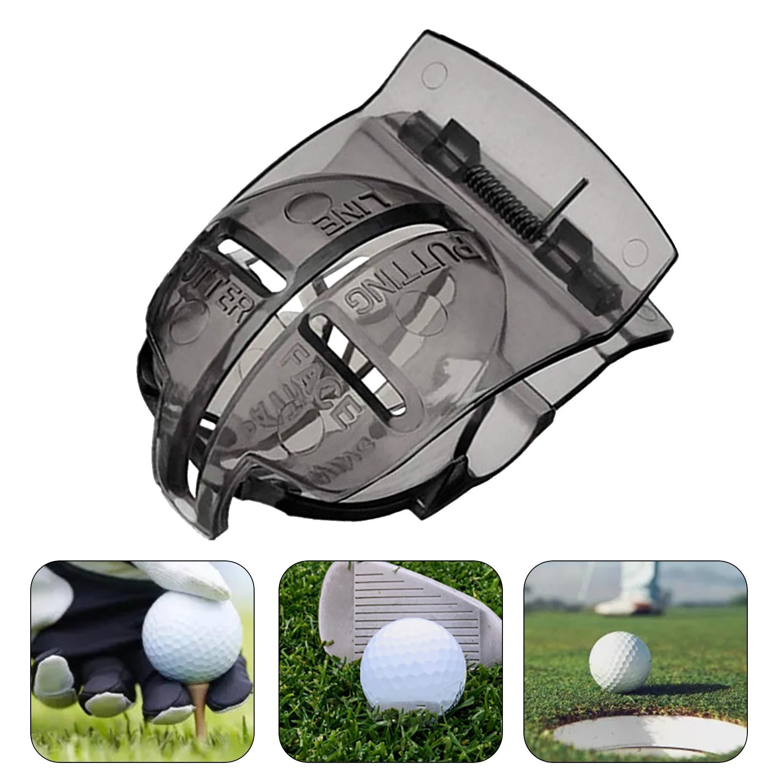 4xGolf Ball Line Liner Marker Stencil Alignment Tool Marking Sports Black