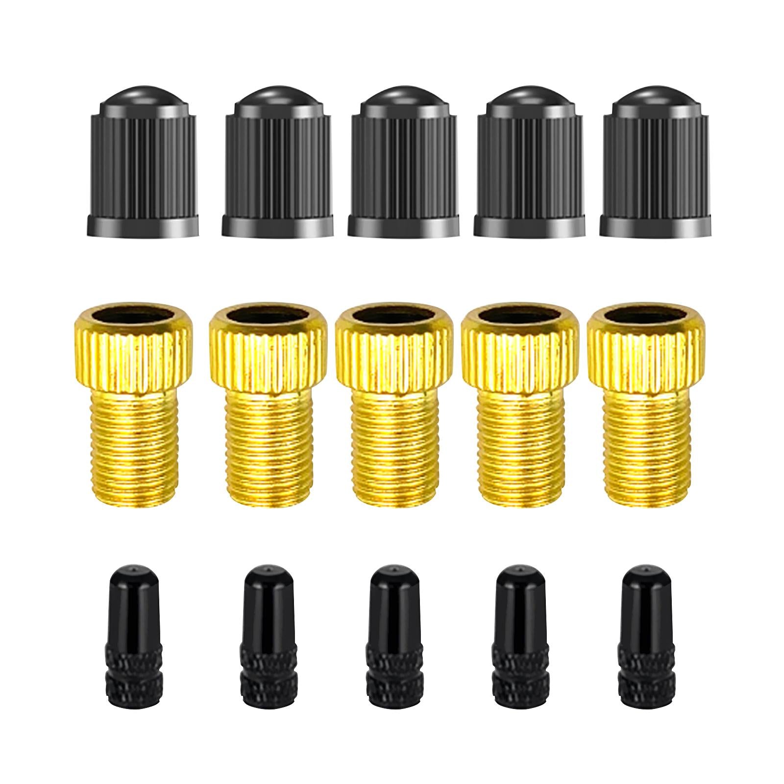 2xPresta to Schrader Valve Adapter Bike Pump Converter Car Accessories Bicycle Plastic Presta Hat