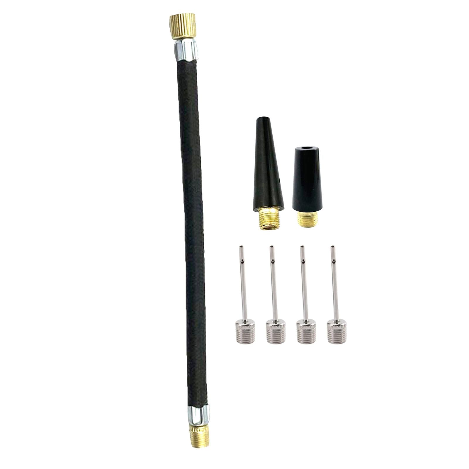 2xBall Nozzle Adapter Hand Pump Inflator Connector Bike Accessories 7 Pieces