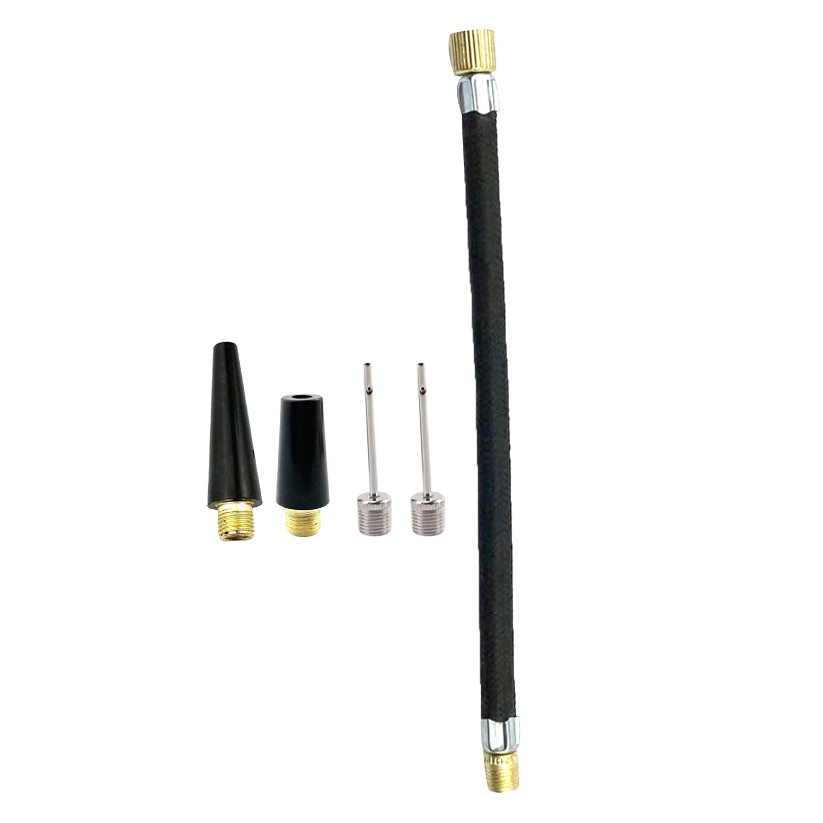 2xBall Nozzle Adapter Hand Pump Inflator Connector Bike Accessories 5 Pieces