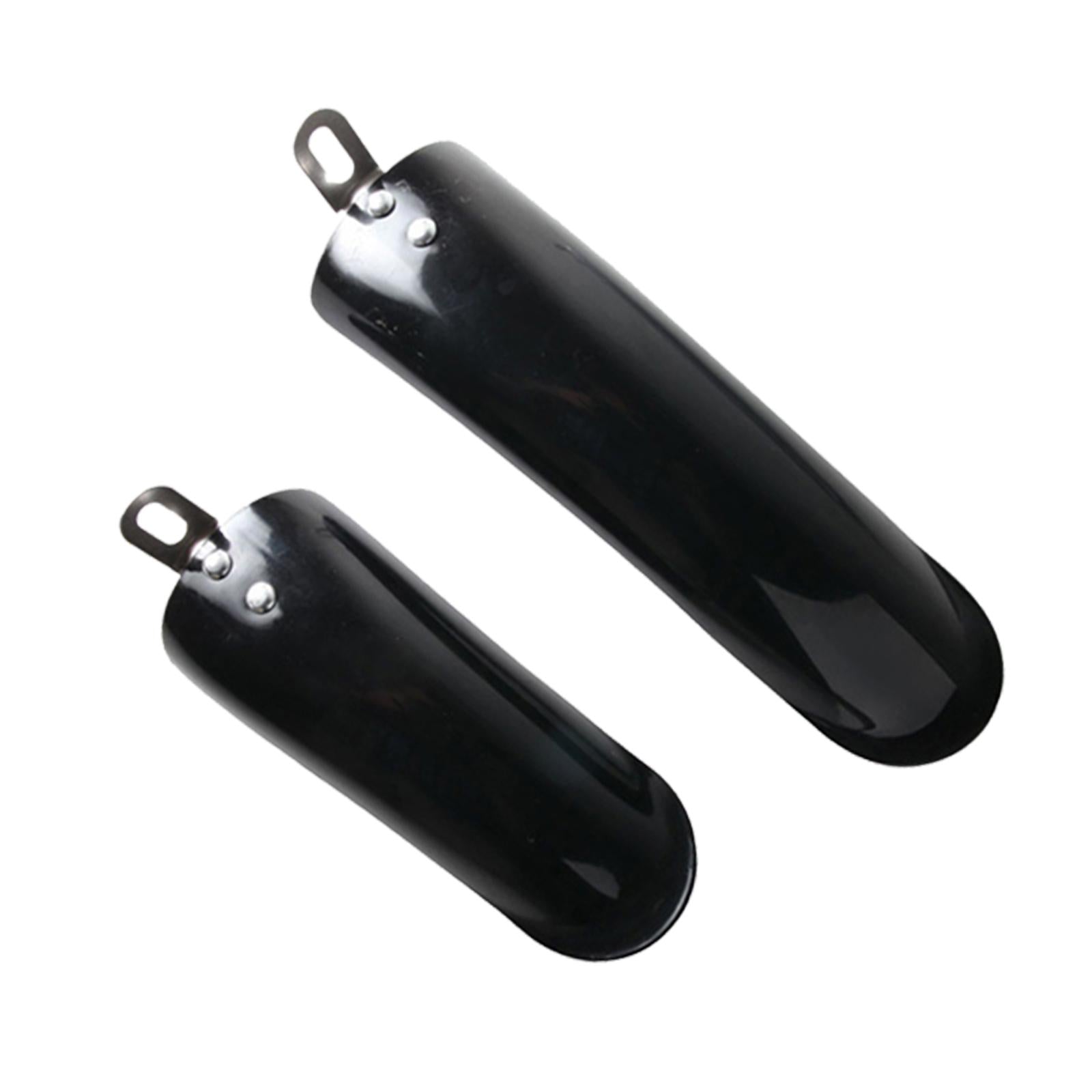 2x2Pcs Folding Bike Mudguard Mud Guard Front Rear Fenders Cycling Parts Black 12inch