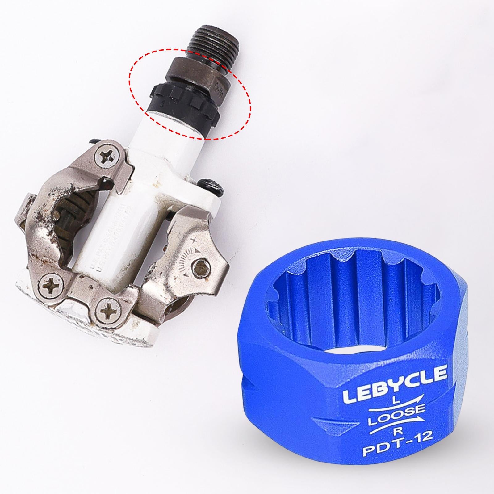3xBike Pedal Repair Tool Accessories Axle Spindle Removal for Bike MTB blue