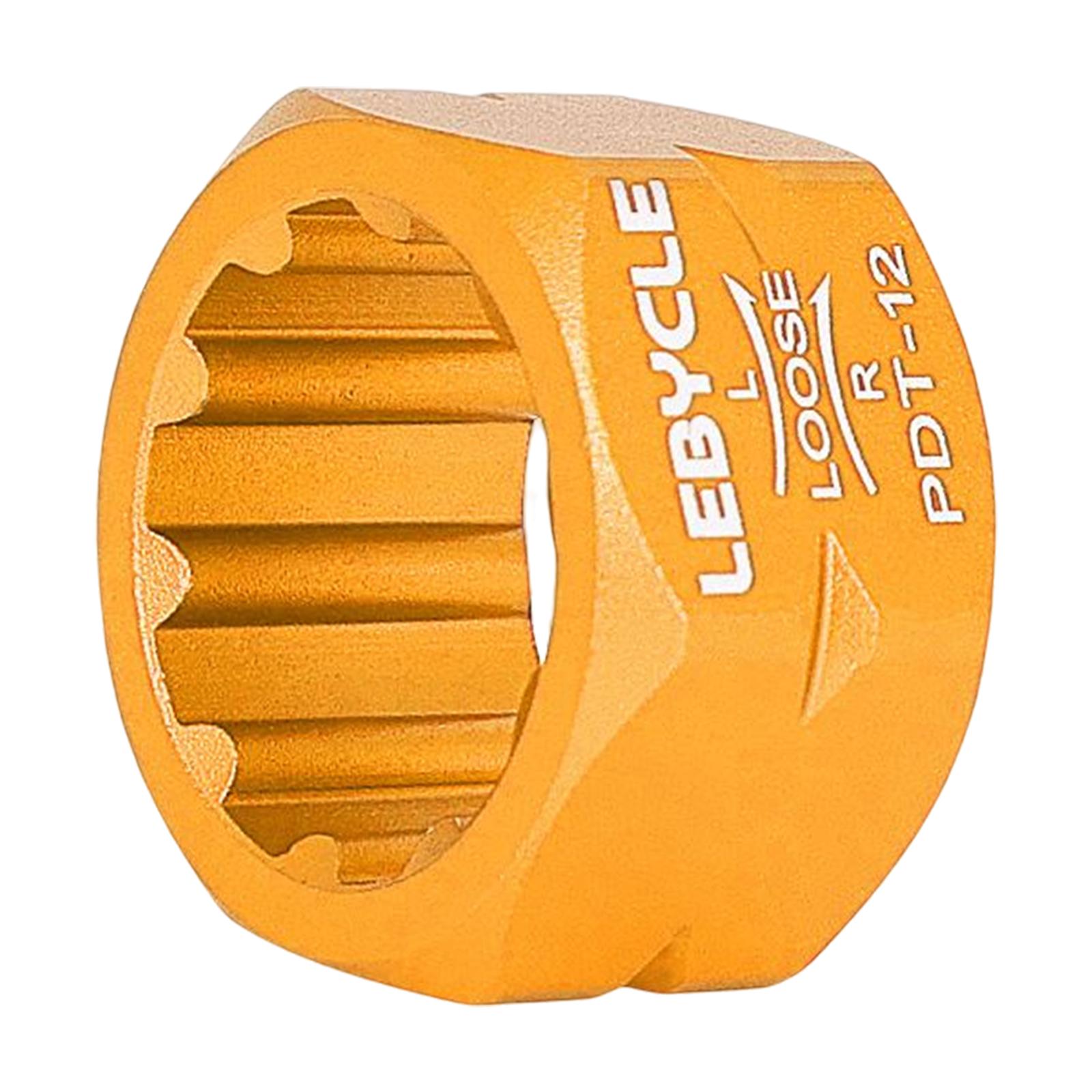 3xBike Pedal Repair Tool Accessories Axle Spindle Removal for Bike MTB golden