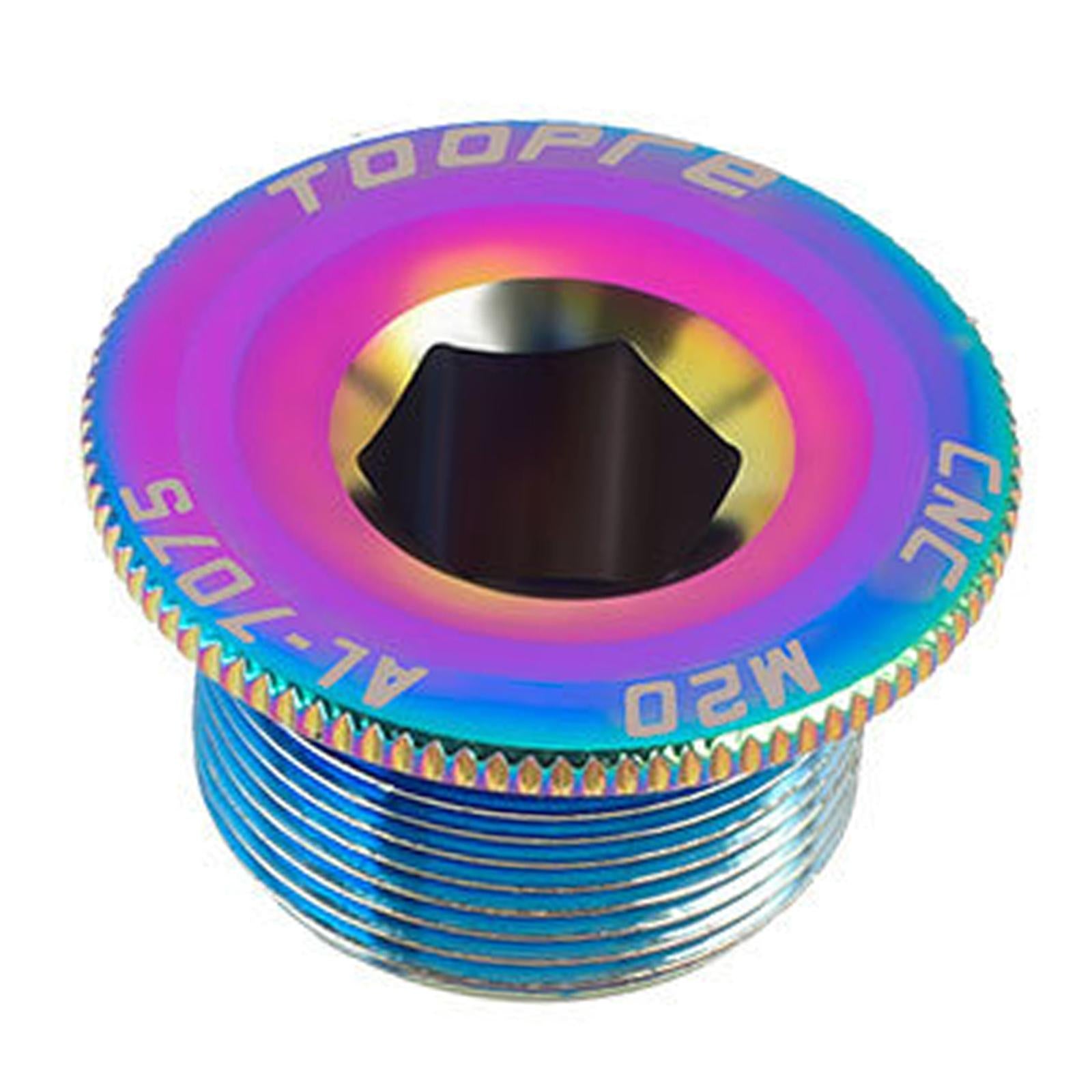 3xBicycle Crank Cover Crankset Bolt M20 Aluminum Alloy Road Bike Multicolor