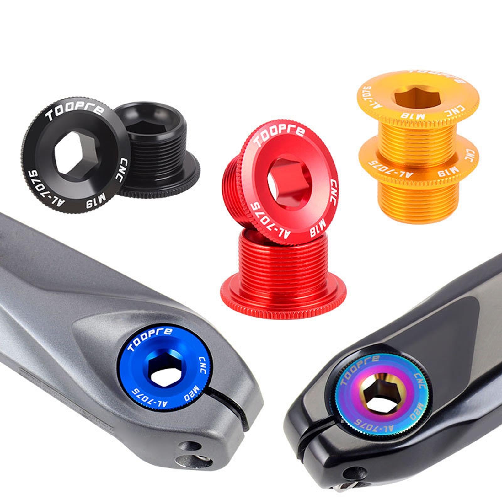 2xBike Crankset Screw MTB Mountain Road Bicycle Crank Arm Bolts Black