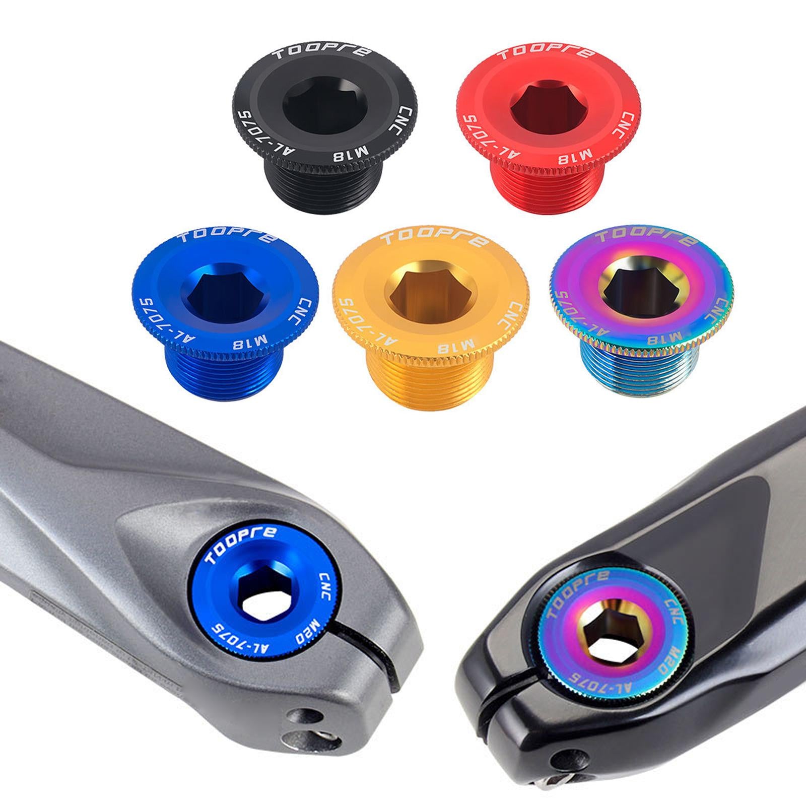 2xBike Crankset Screw MTB Mountain Road Bicycle Crank Arm Bolts Black