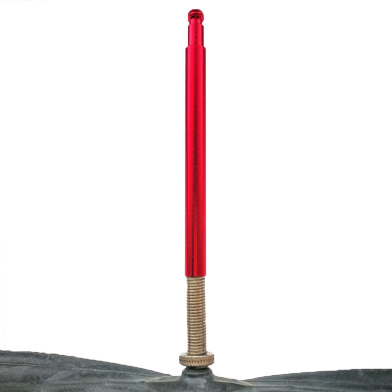 2xPresta Valve Extender Aluminum Alloy Bike Inner Tube Valve Extender Red