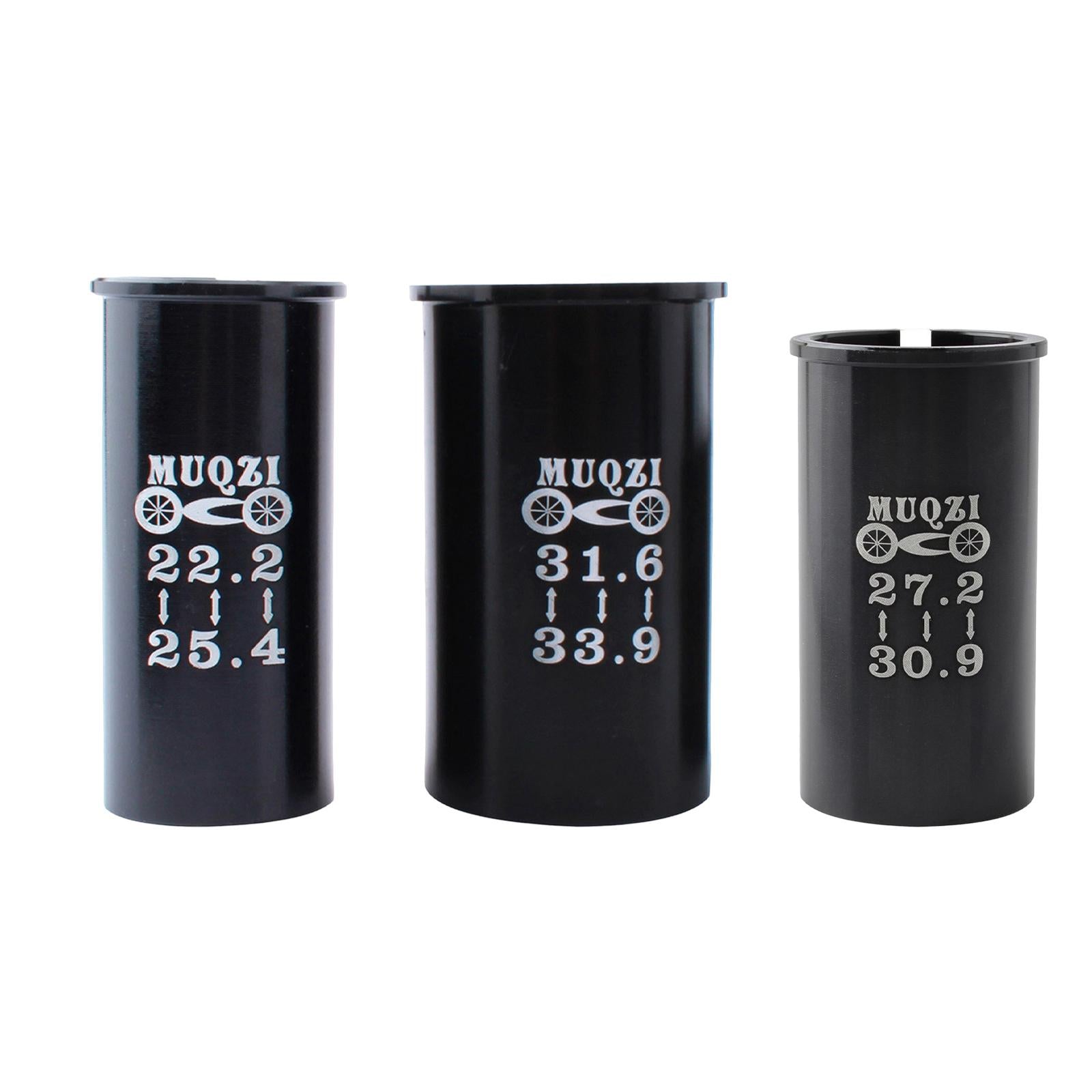 3xDurable Bike Seat Post Shim Seatpost Tube Adapter Reducer Sleeve Accessories 22.2 to 25.4
