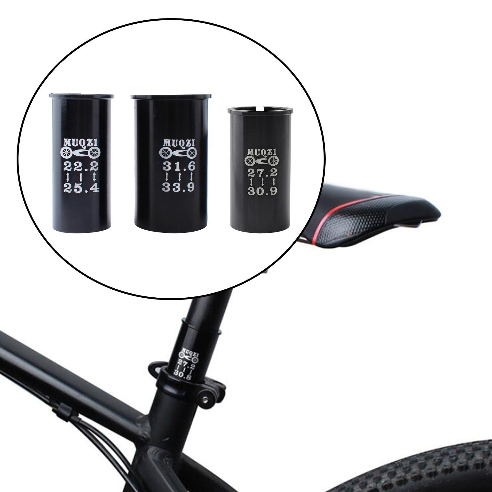 4xDurable Bike Seat Post Shim Seatpost Tube Adapter Reducer Sleeve Accessories 22.2 to 25.4