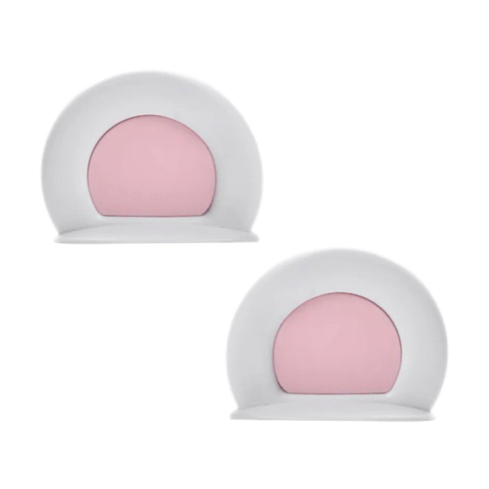 2xMotorcycle Helmet Ears Motorcycle Helmet Decor cool Adult Kids White