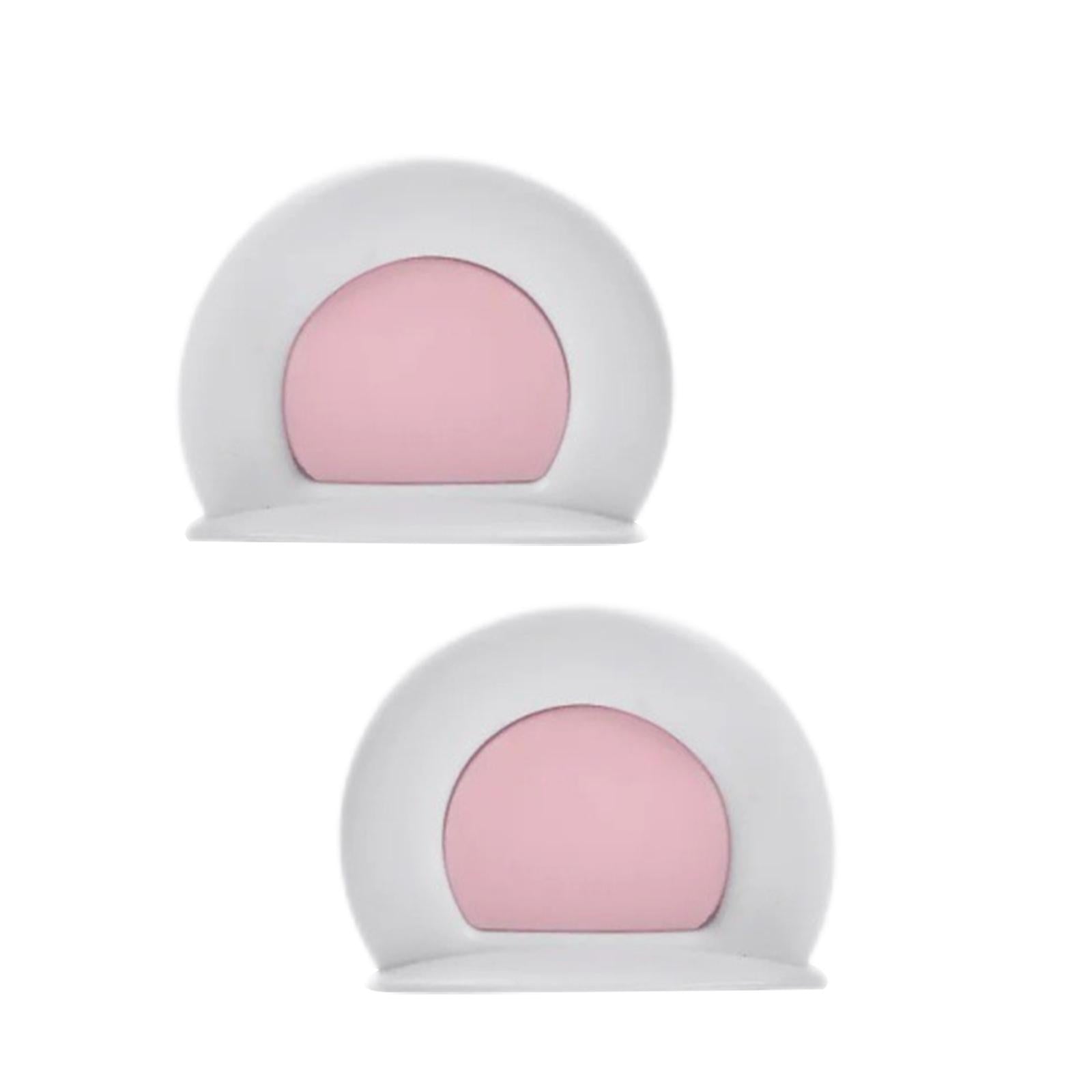 2xMotorcycle Helmet Ears Motorcycle Helmet Decor cool Adult Kids White