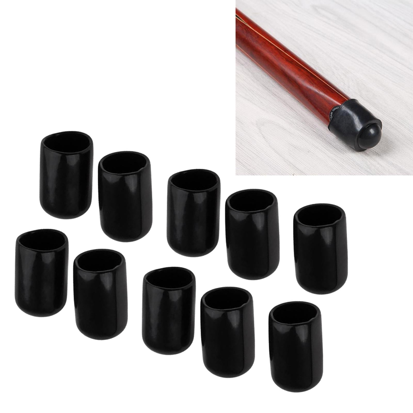2x10 Pieces Cue Tips Cover Protector 10mm Replacement for Snooker Accessories