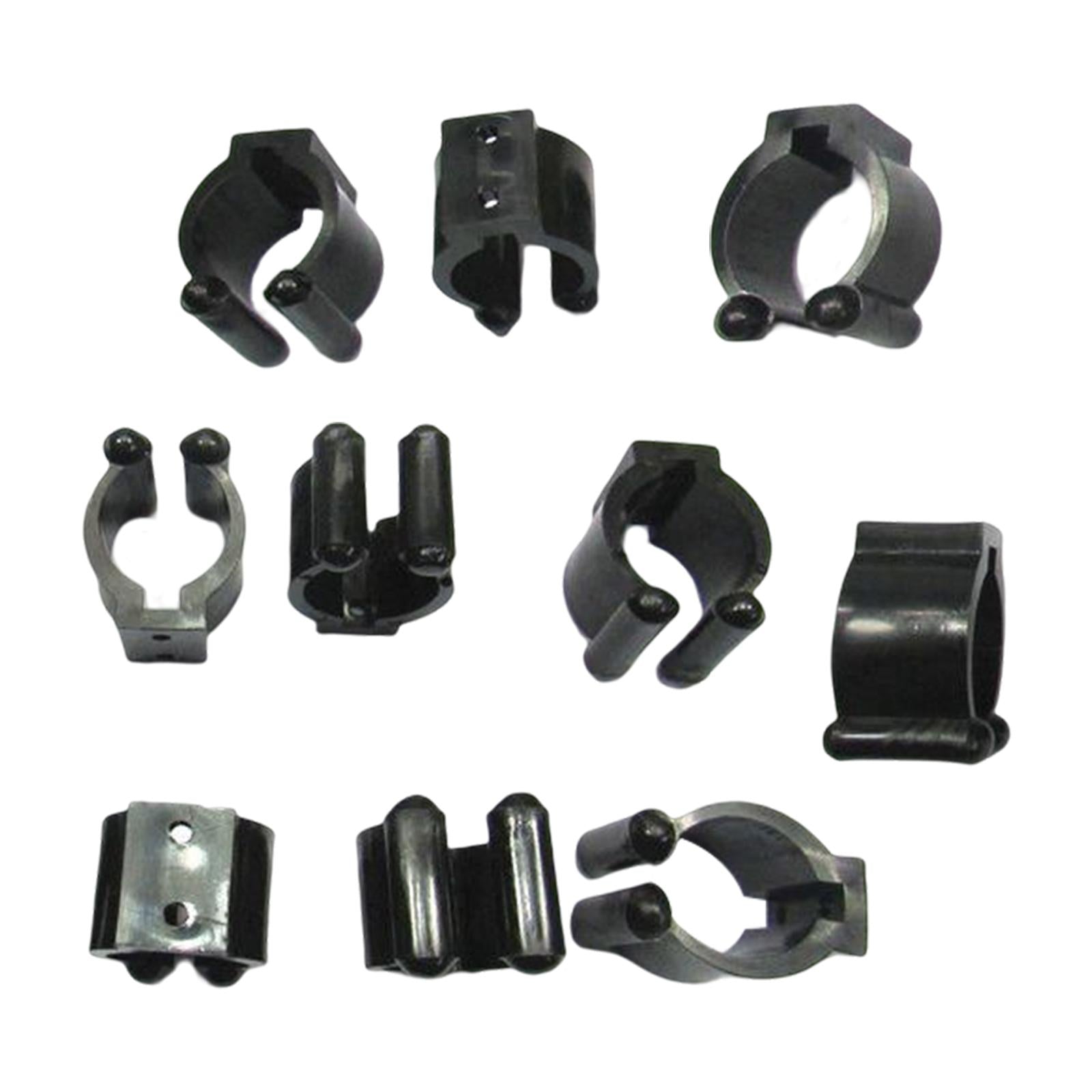 10x Plastic Billiard Cue Clips Fishing Rod Clips Billiard Accessories Large