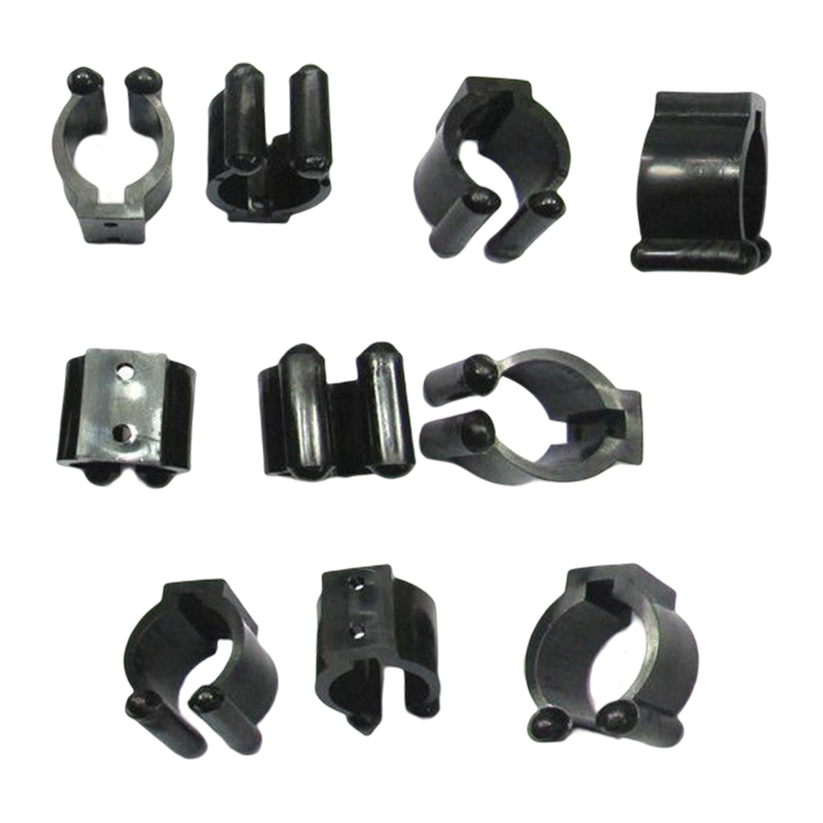 10x Plastic Billiard Cue Clips Fishing Rod Clips Billiard Accessories Large
