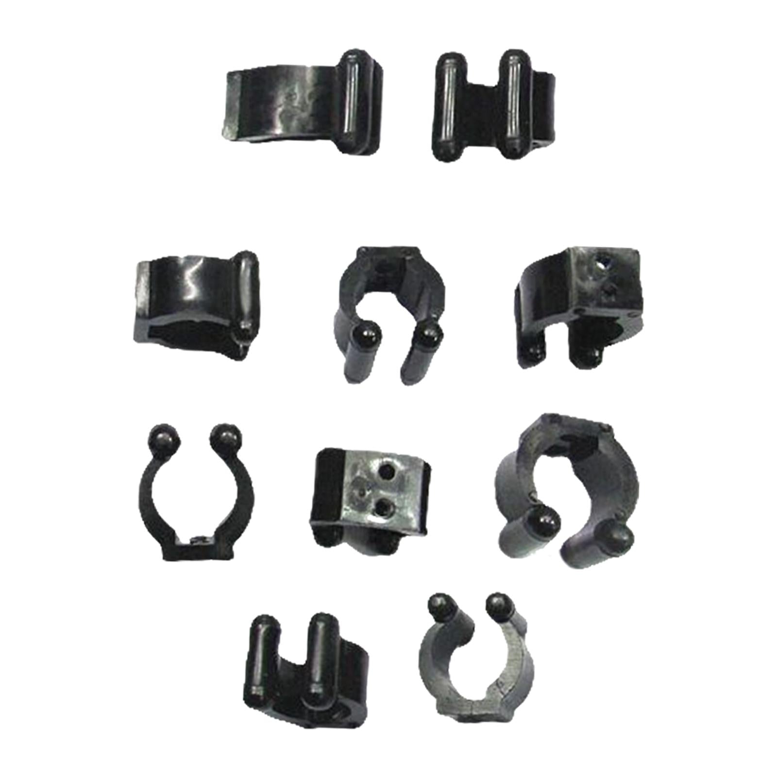 10x Plastic Billiard Cue Clips Fishing Rod Clips Billiard Accessories Medium