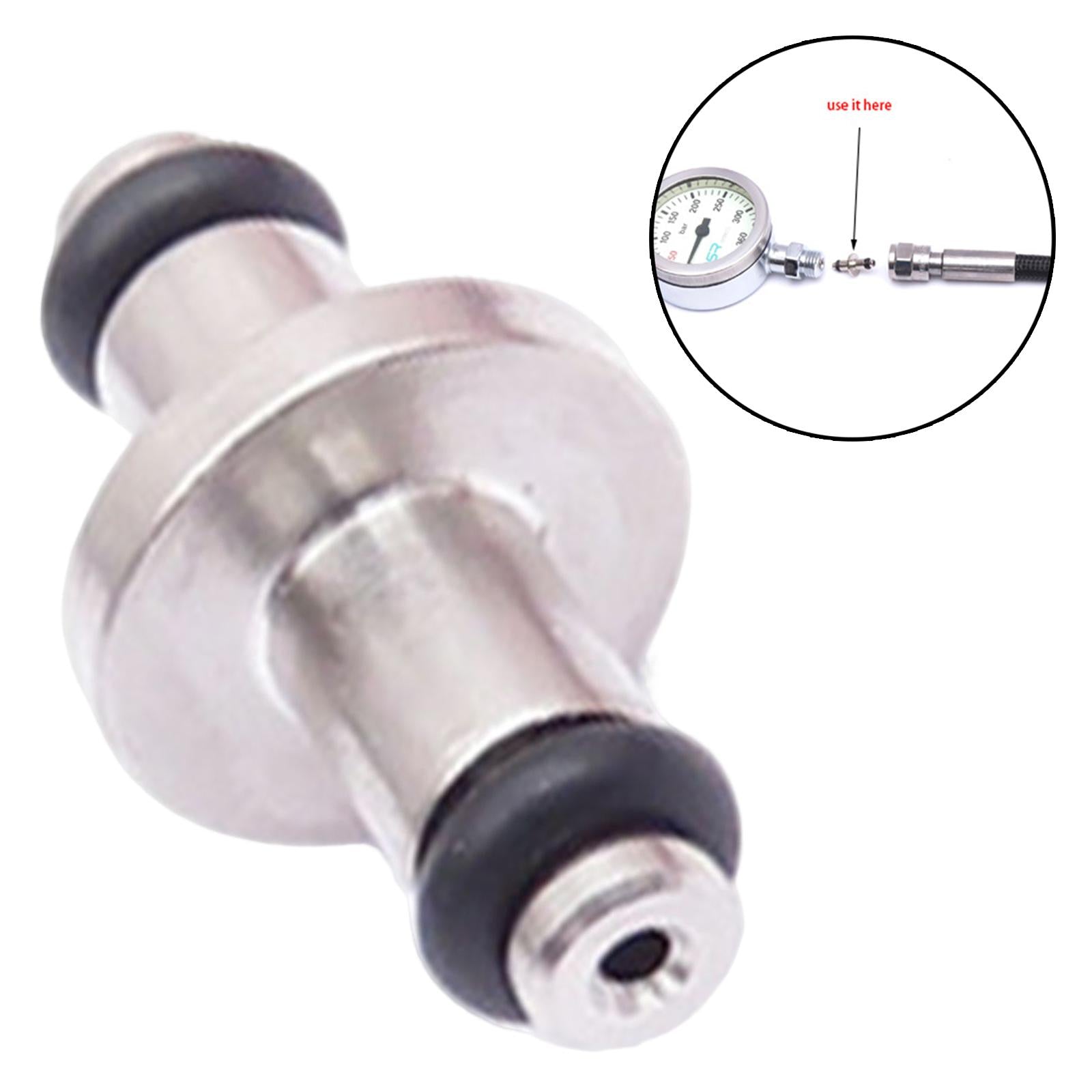 3xPortable High Pressure Gauge Valve Core Replacement for Diving Snorkeling
