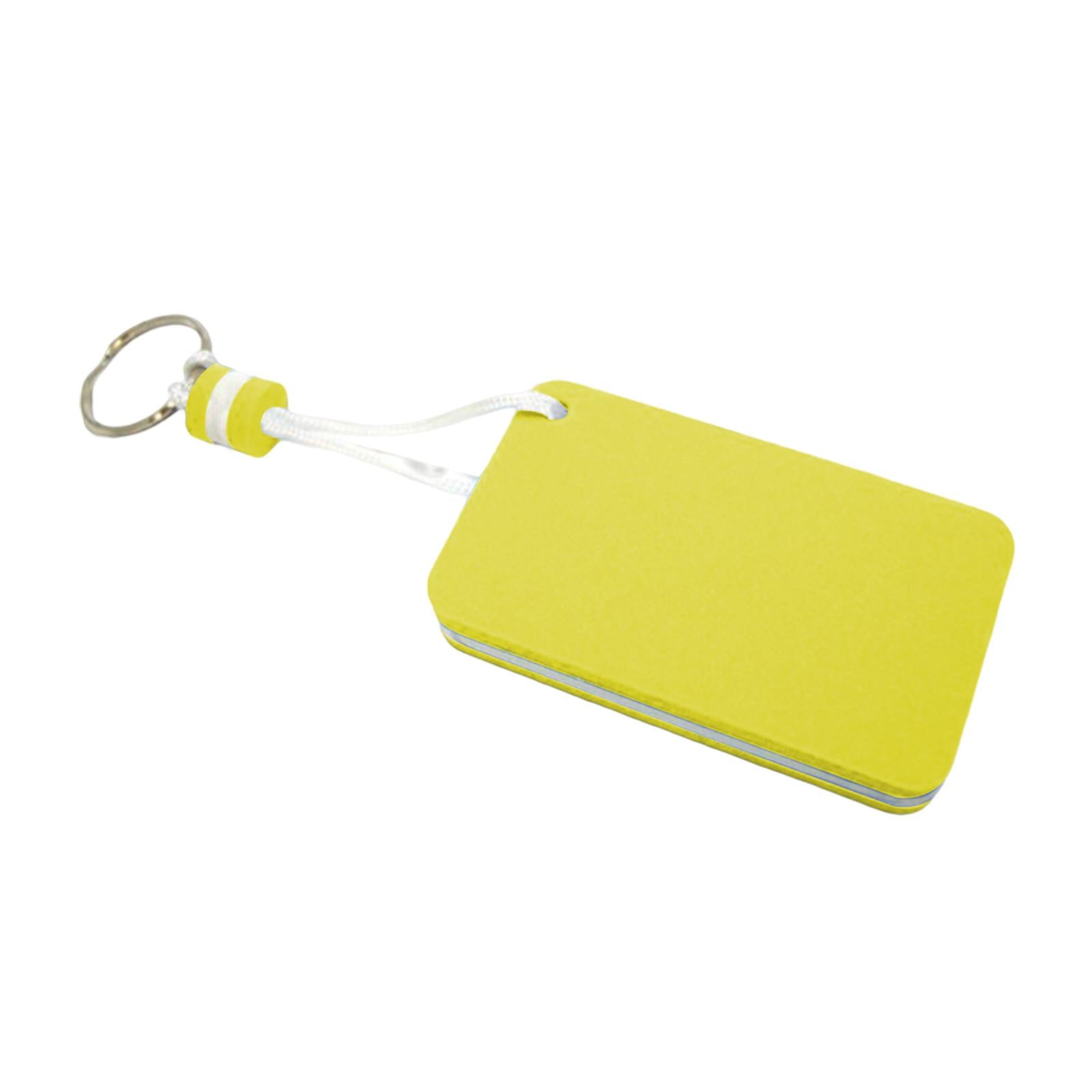 2xFloating Keychain Pendant Buoyant Key Chain for Outdoor Water Sports Sailing Yellow