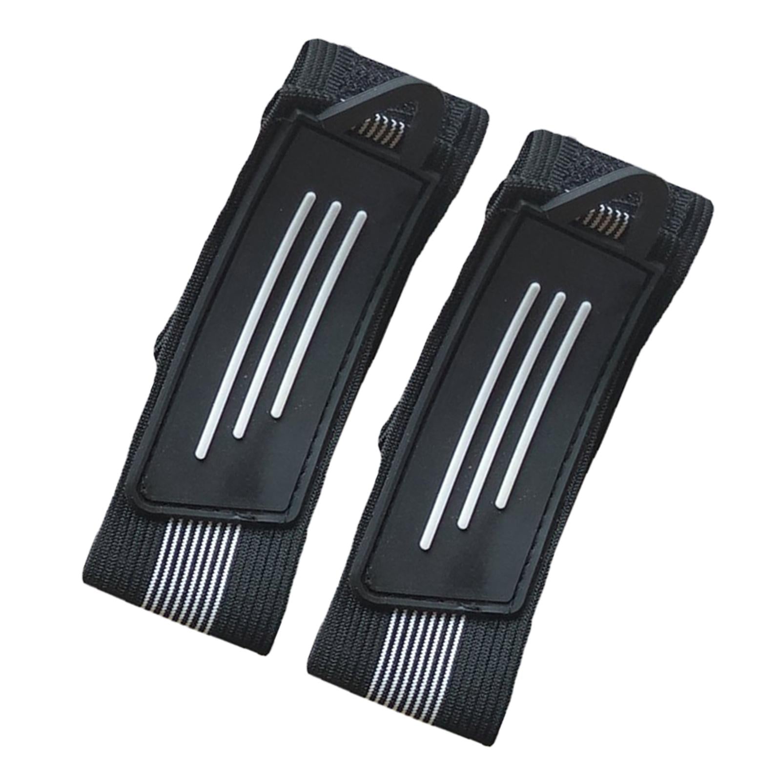 2x2Pcs Bicycle Ankle Leg Strap Outdoors Remove and Install Easily Bandage Black