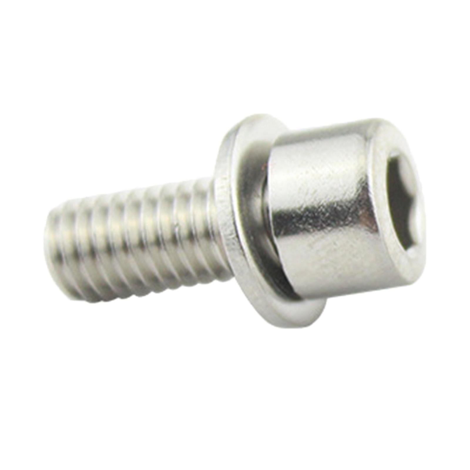 3xBike Water Bottle Cage Bolt M5 Hex Bolt Socket Tapping Screw with Washer