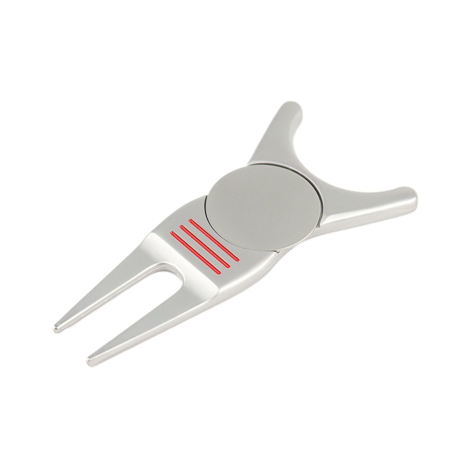 5xGolf Divot Repair Tool Golf Club Holder Practice Women Men Golfer Putting Silver