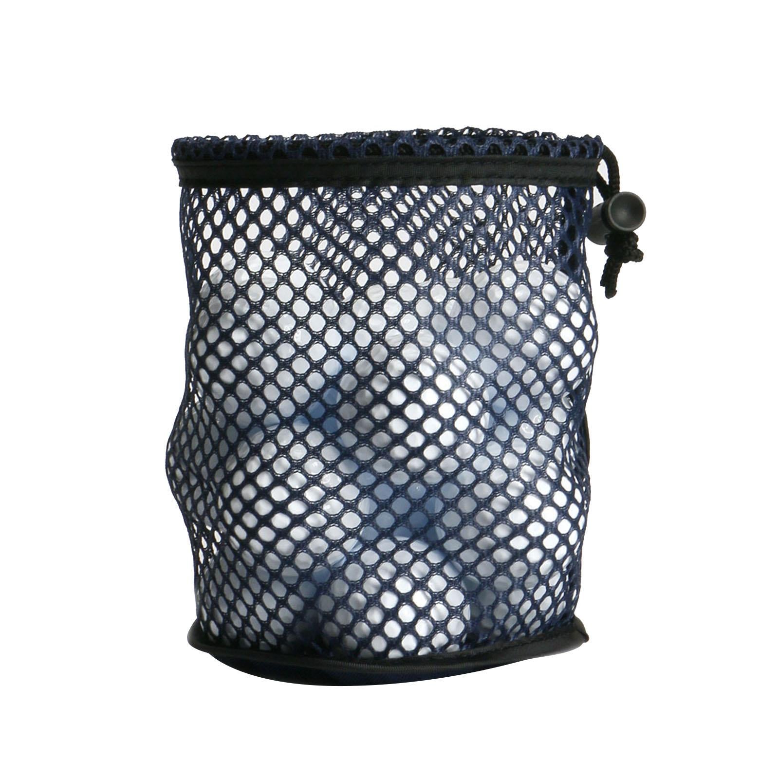2xMultipurpose Golf Ball Bag Drawstring Pouch Golf Tees Laundry Beach Outdoor Dia 17cm Height 16cm