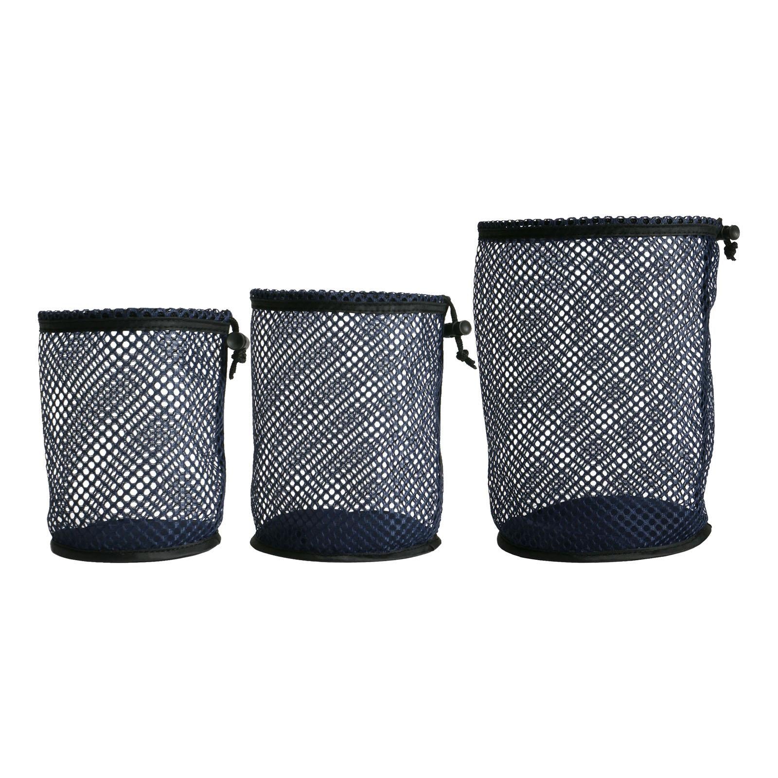2xMultipurpose Golf Ball Bag Drawstring Pouch Golf Tees Laundry Beach Outdoor Dia 17cm Height 16cm