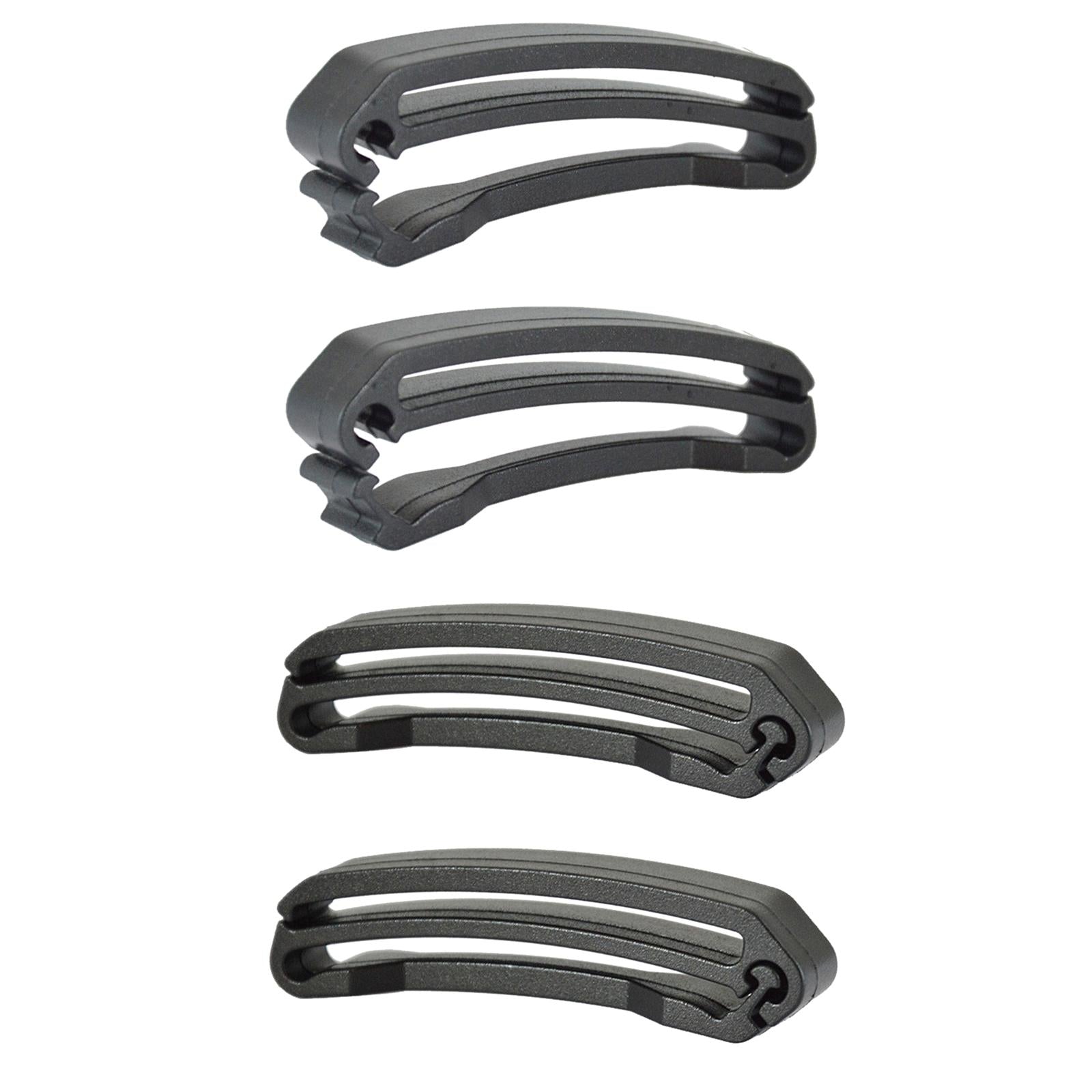 4x2Pcs Webbing Ending Clip Webbing Strap Buckle Strap Belt End Clip Adjuster S