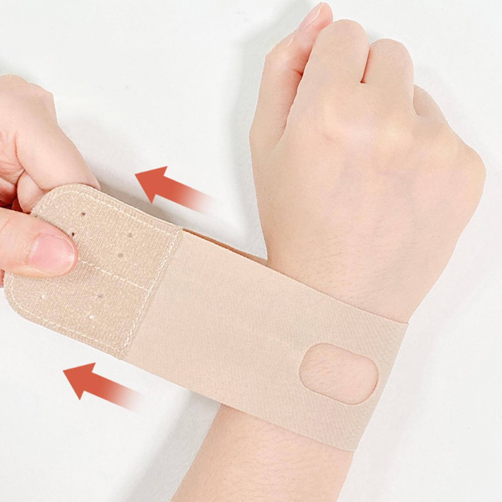 2xWrist Brace Flexible Sprain Protection Wristband Thin Fitness Adjustable S