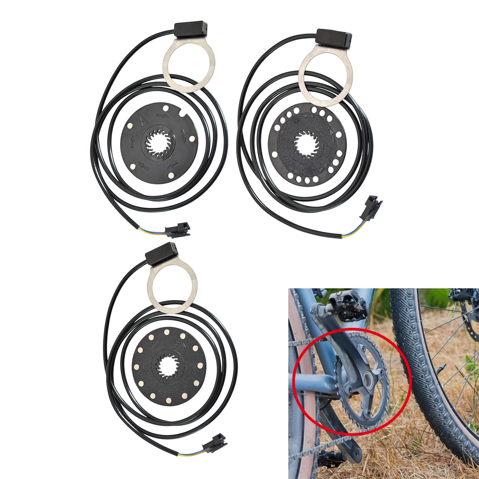 3xElectric Bicycle Pedal Assist Speed Sensor for Replace Parts Repair 5