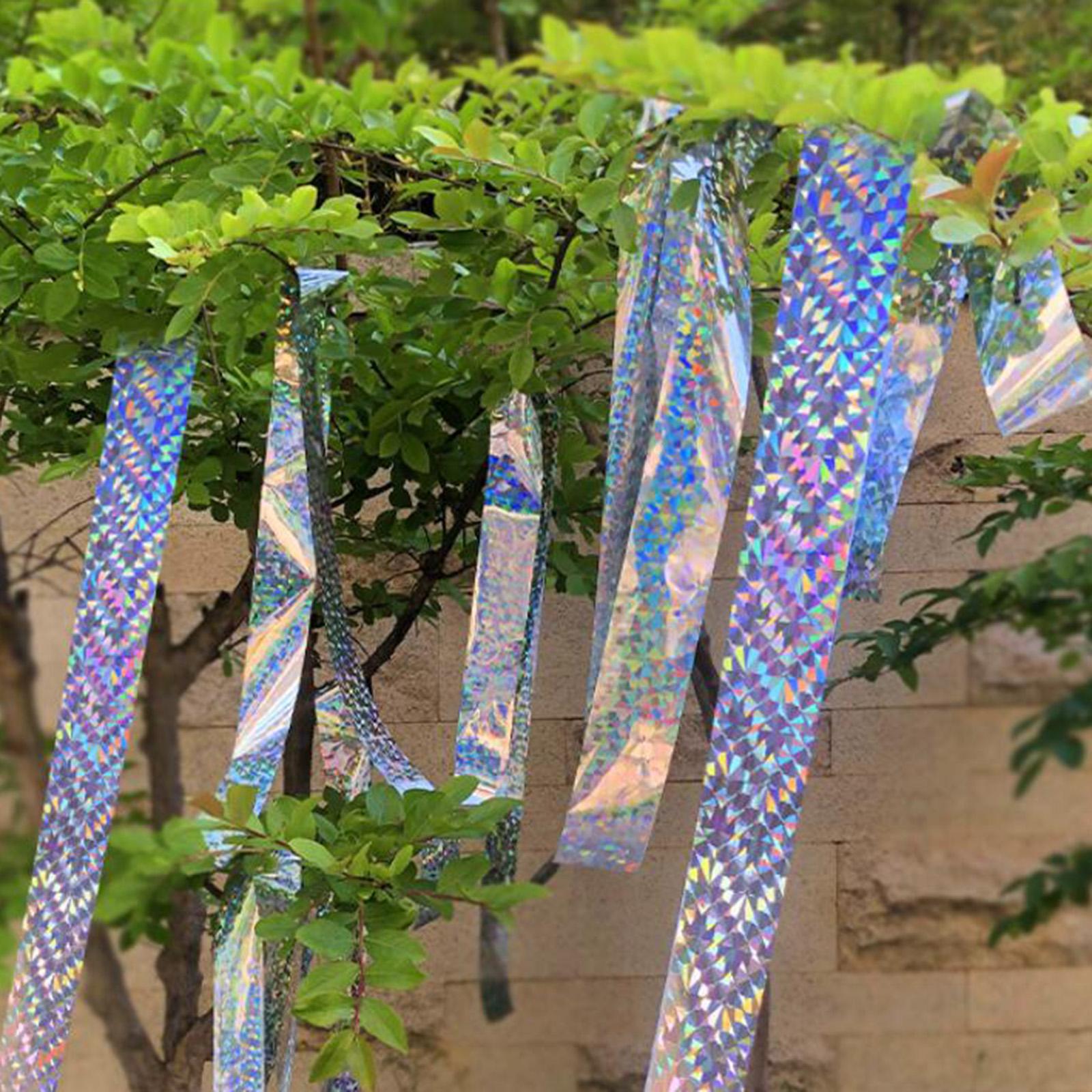 3xBird Scare Tape Ribbon Reflective Keep Birds Away for Goose Pigeon 80m