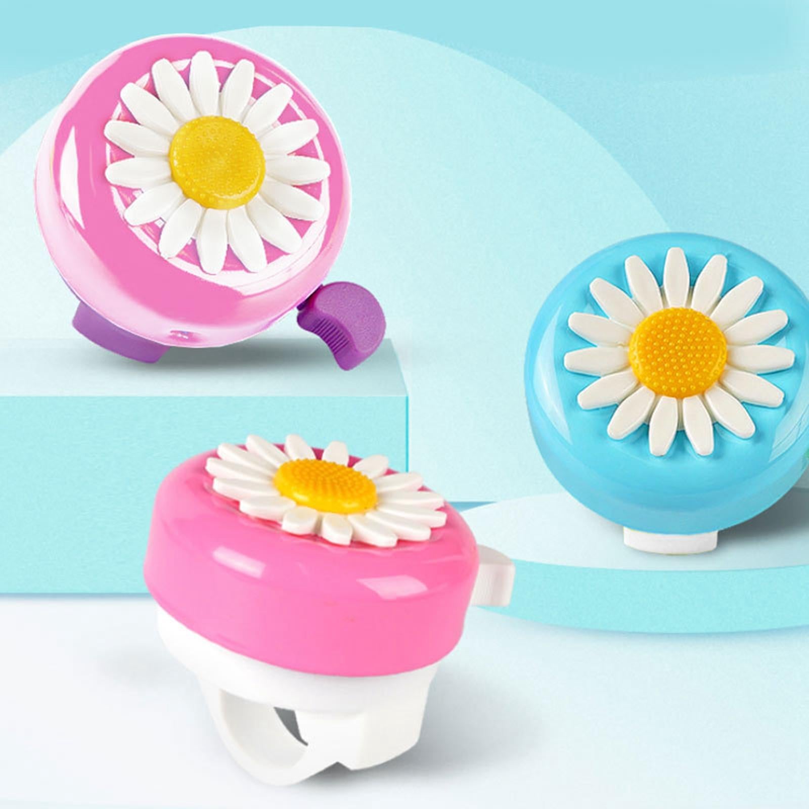 3xBike Bells For Kids Cycling Ring Horn Bicycle Horn for Cycling Pink White