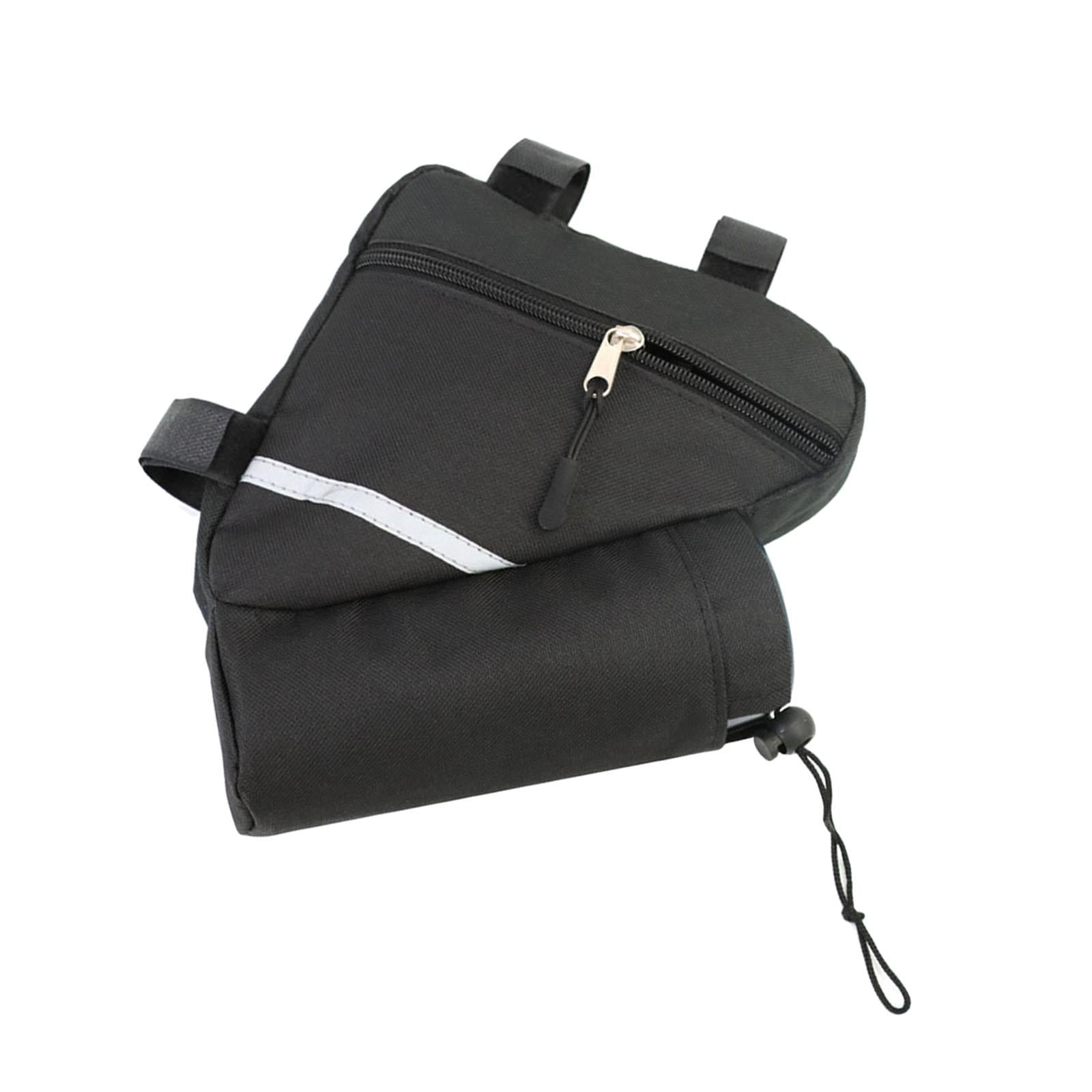 4xTriangle Bike Frame Bag Cycling Bicycle Pouch Sports for Repair Tools Cards With Bottle Holder