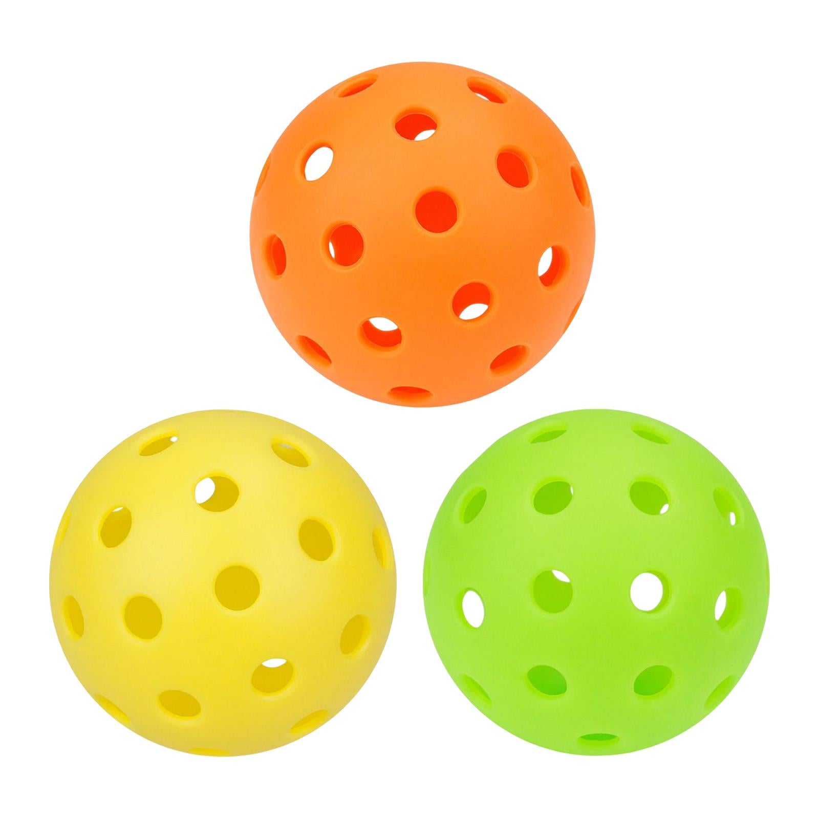 3xGolf Balls Airflow Hollow Lightweight Practice Golf Balls for Backyard Orange
