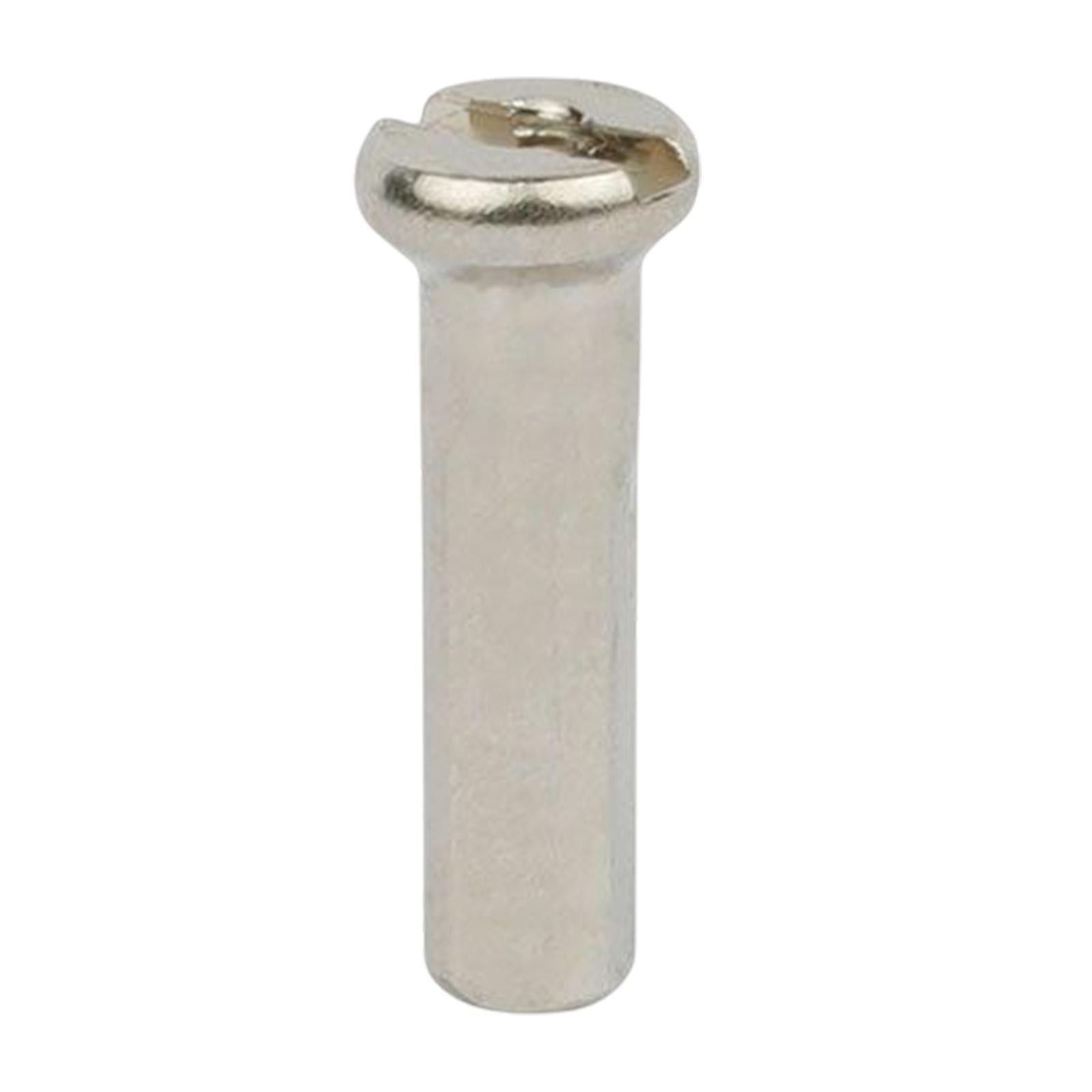 4x50Pcs Bike Spoke Nipples Spoke Decoration End Tips Nipples Bicycle Spoke Cap 16mm 14G Argent