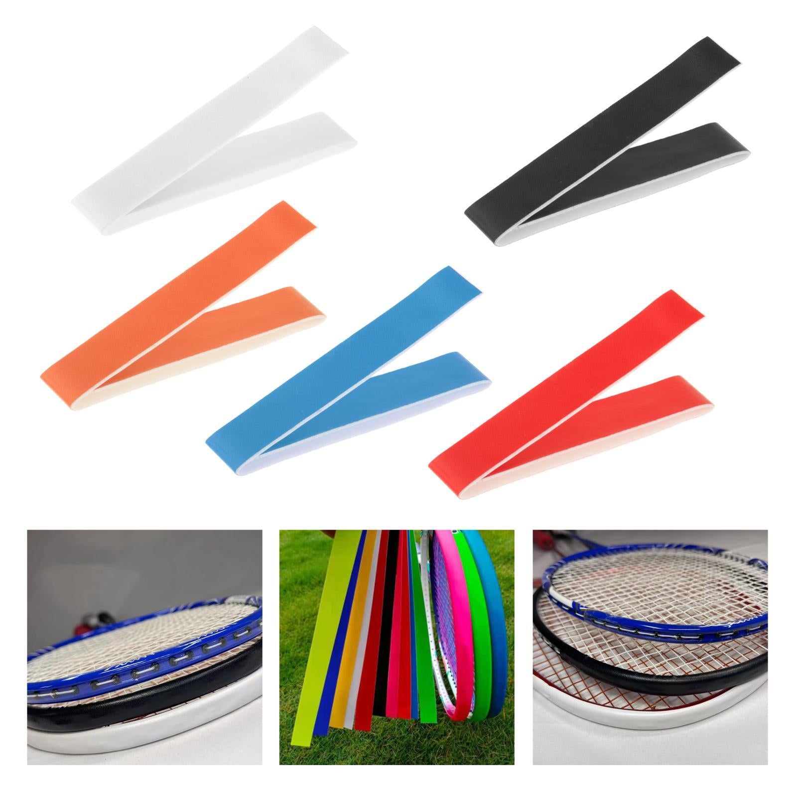 3xBadminton Tennis Racket Head Protector Sticker Frame Protective Tapes Guard Black