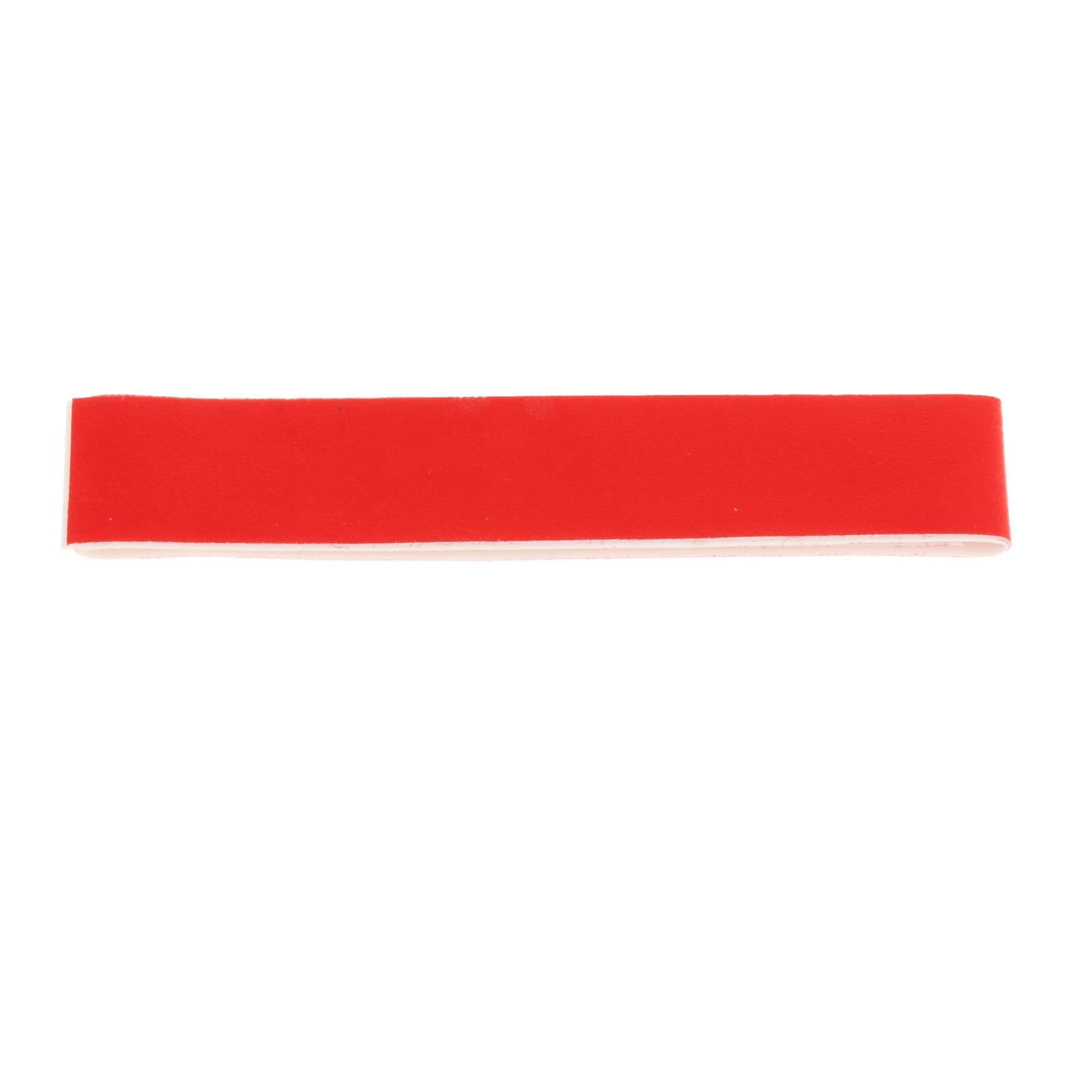 2xBadminton Tennis Racket Head Protector Sticker Frame Protective Tapes Guard Red