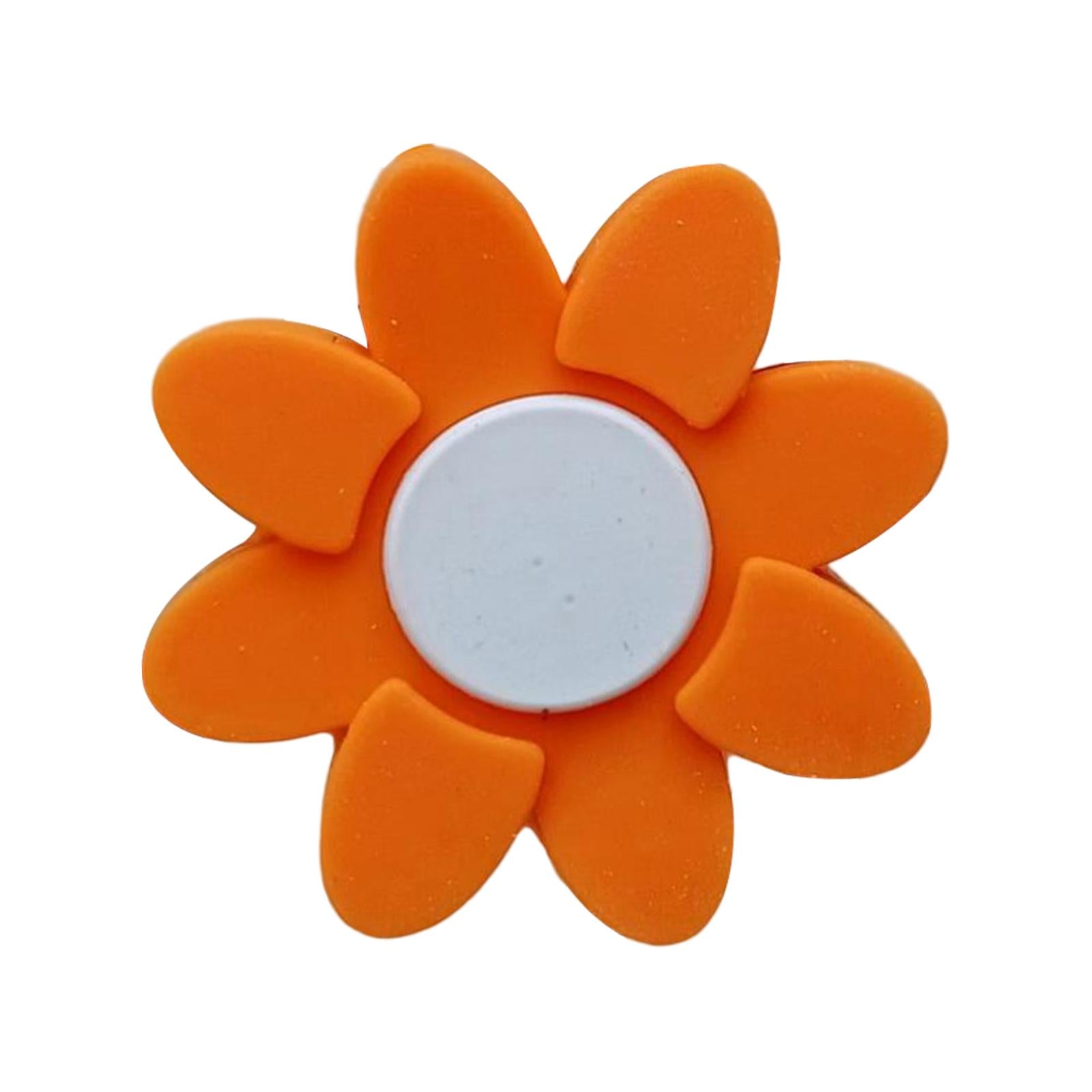3xTennis Racket Vibration Dampener Tennis Racquet Shock Absorber User Friendly Orange