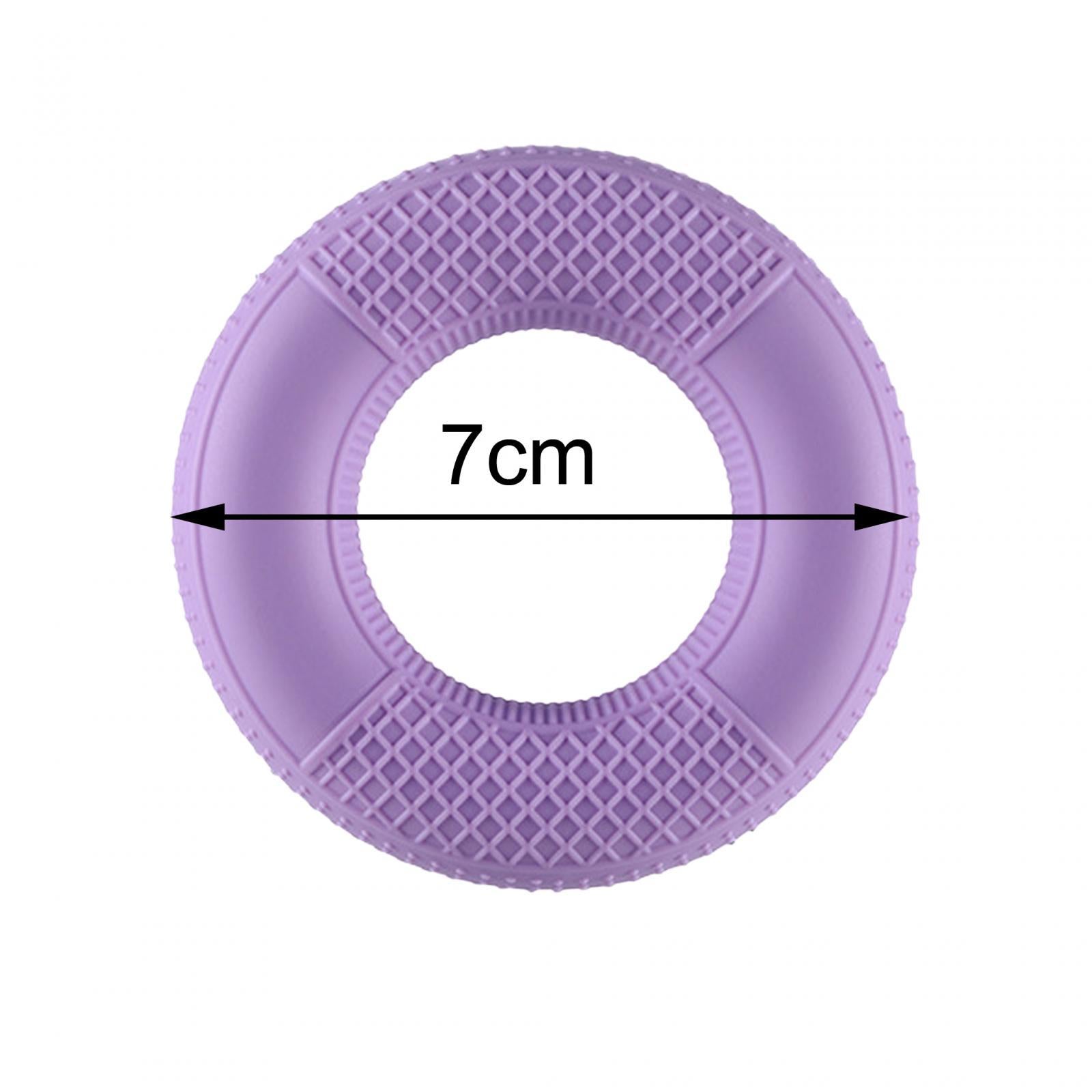 3xSilicone Hand Grip Strengthener for Muscle Strengthening Musician Athletes Gripper Light Violet