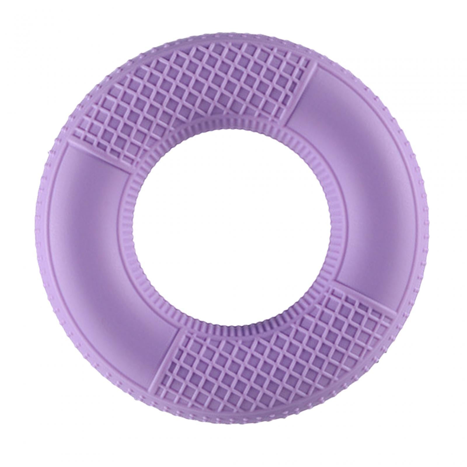 4xSilicone Hand Grip Strengthener for Muscle Strengthening Musician Athletes Gripper Light Violet