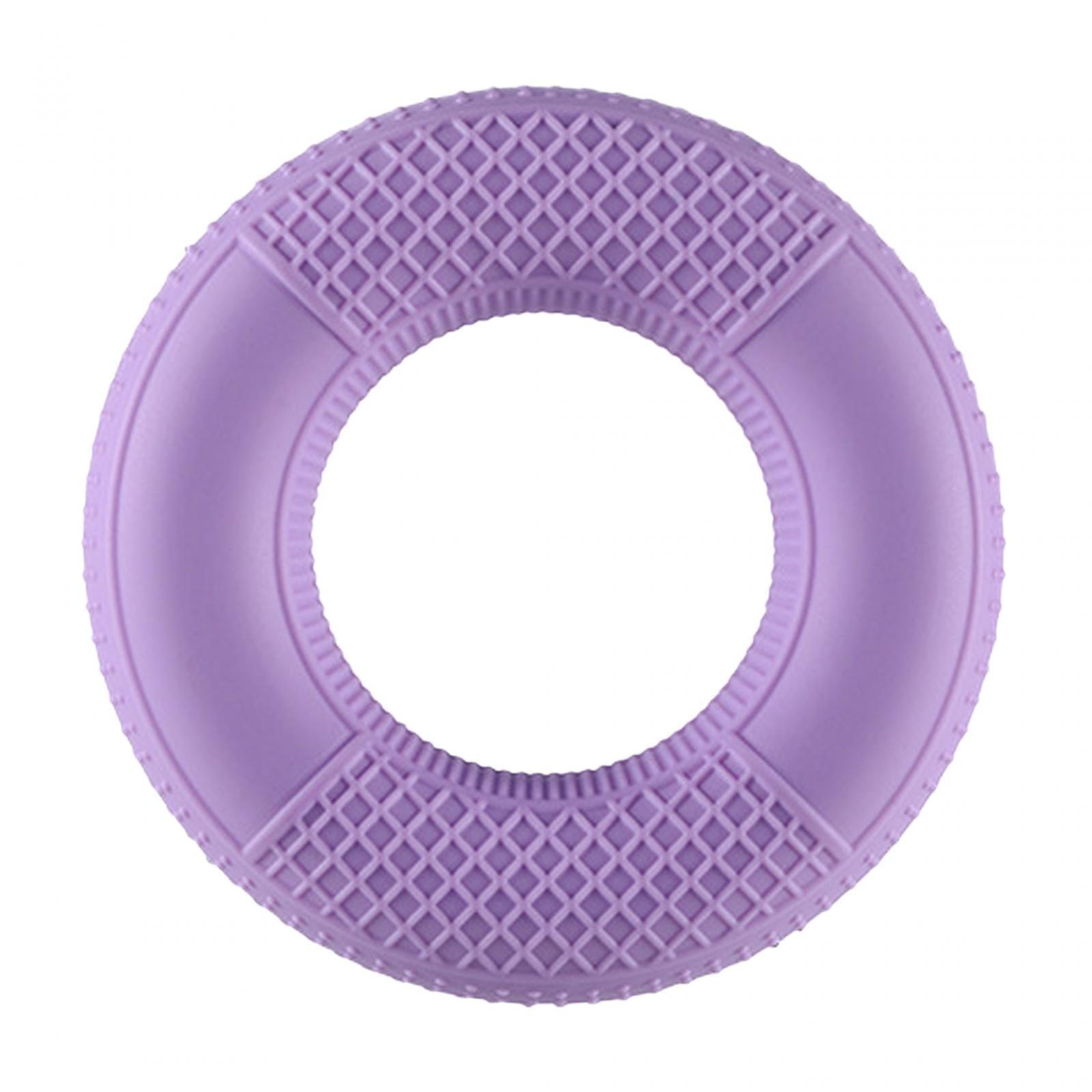 3xSilicone Hand Grip Strengthener for Muscle Strengthening Musician Athletes Gripper Light Violet