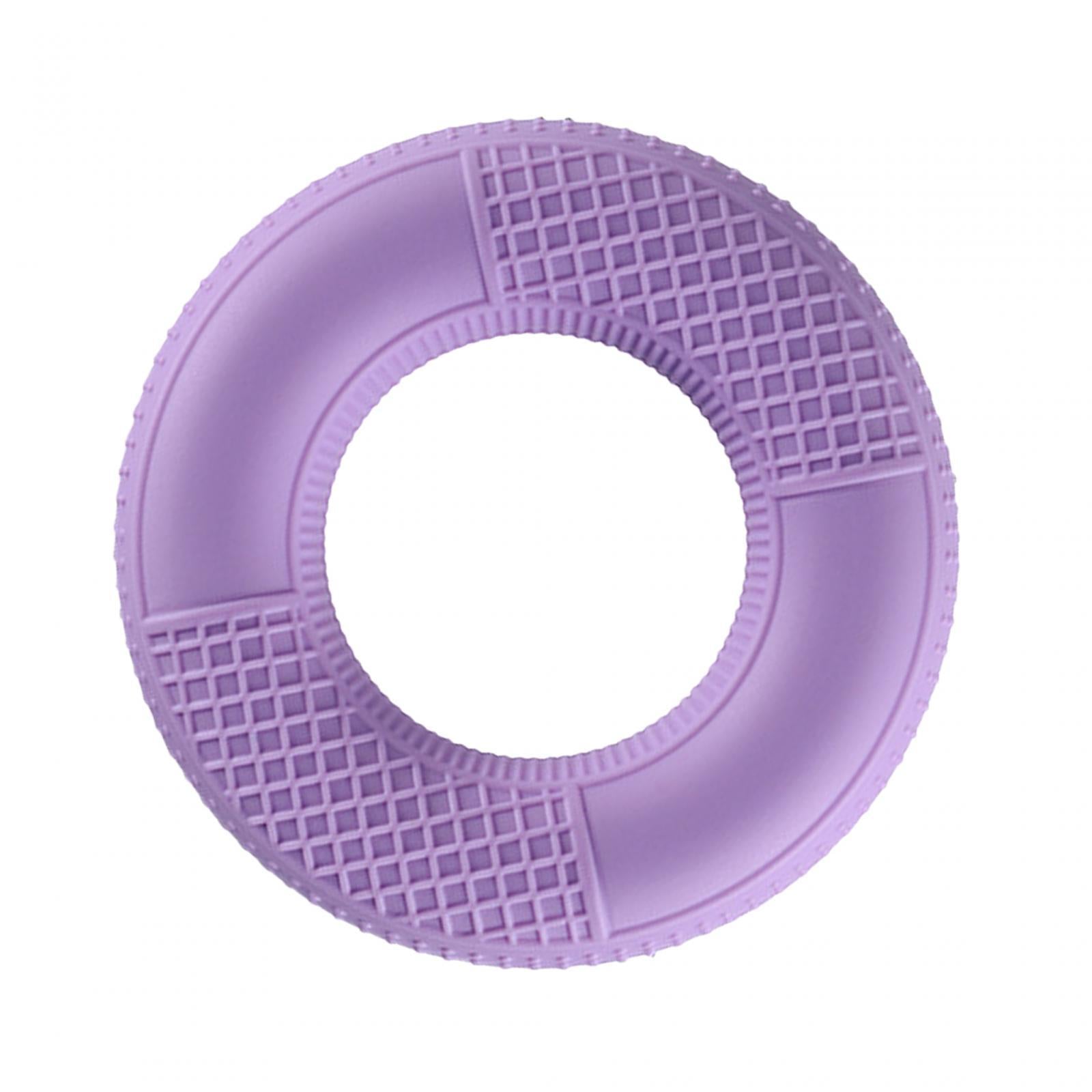 2xSilicone Hand Grip Strengthener for Muscle Strengthening Musician Athletes Gripper Light Violet