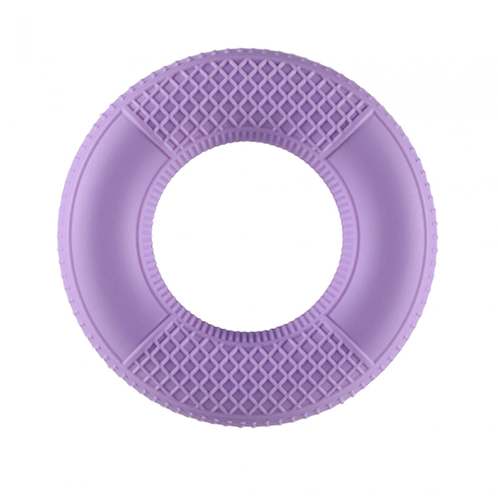 4xSilicone Hand Grip Strengthener for Muscle Strengthening Musician Athletes Gripper Light Violet