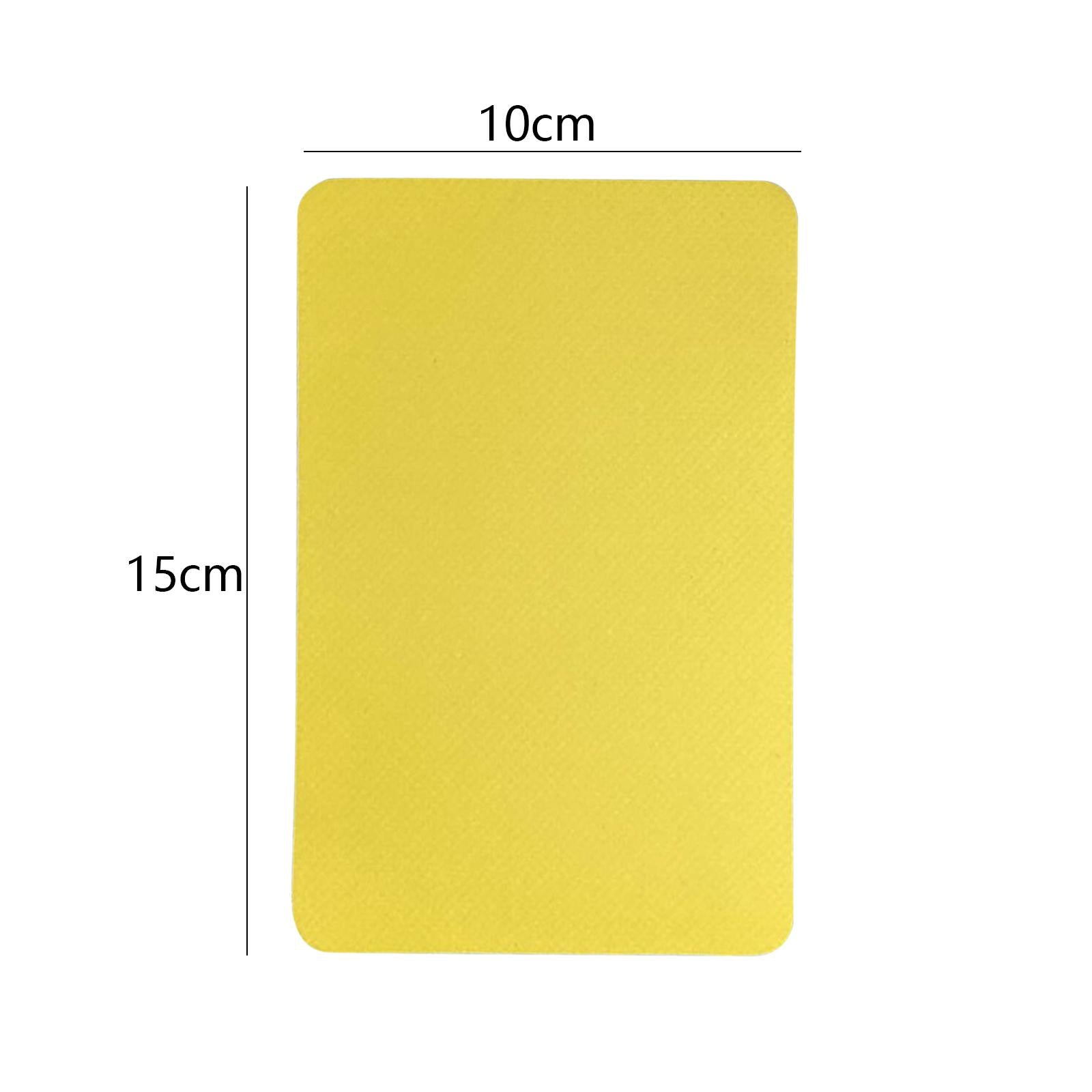 2xBoat Repair Patch 10cmx15cm PVC Repair Patches for Dinghy Raft Repair Tool Yellow