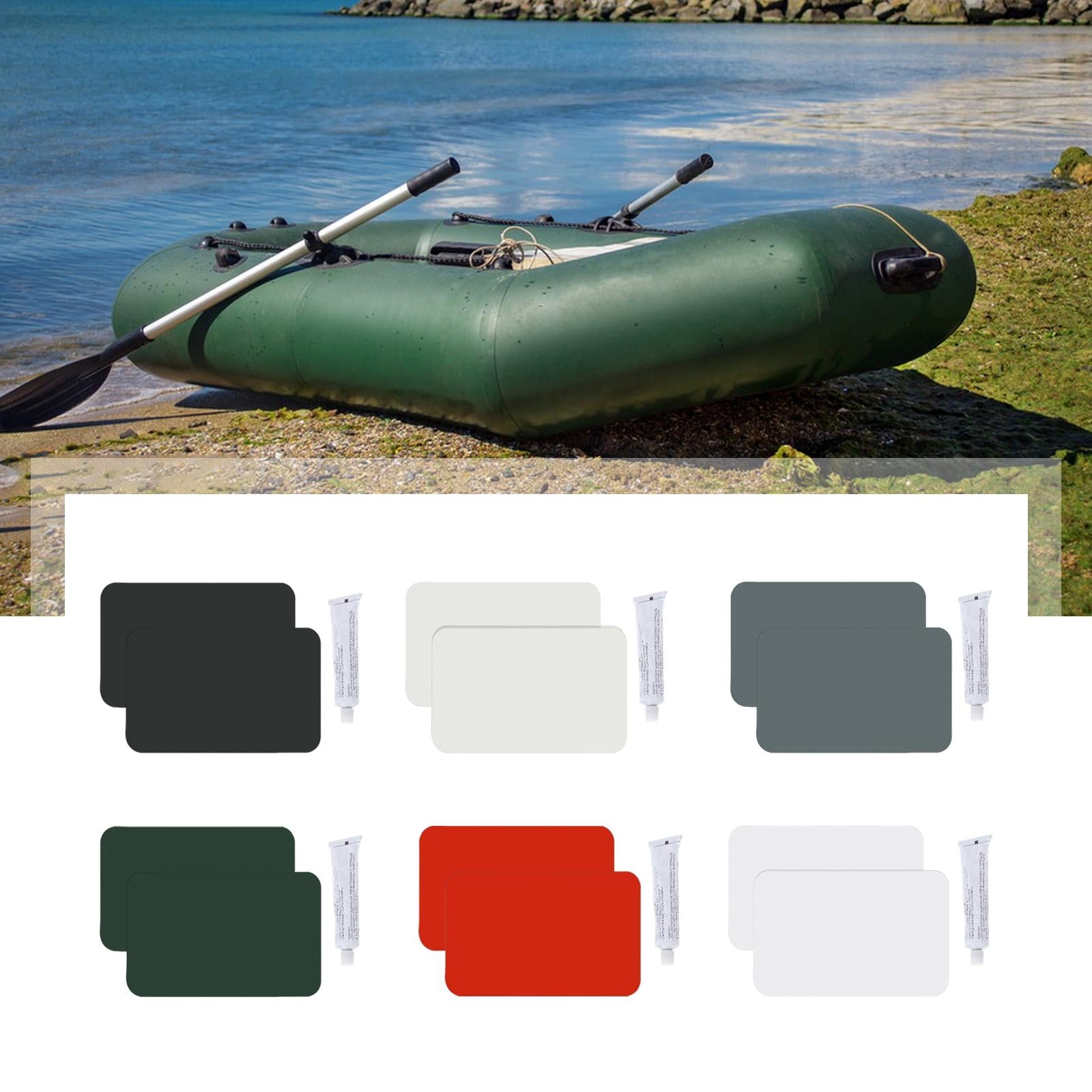 2xInflatable Boat Repair Kit Kayak PVC Repair Patches for Rubber Boat Tents